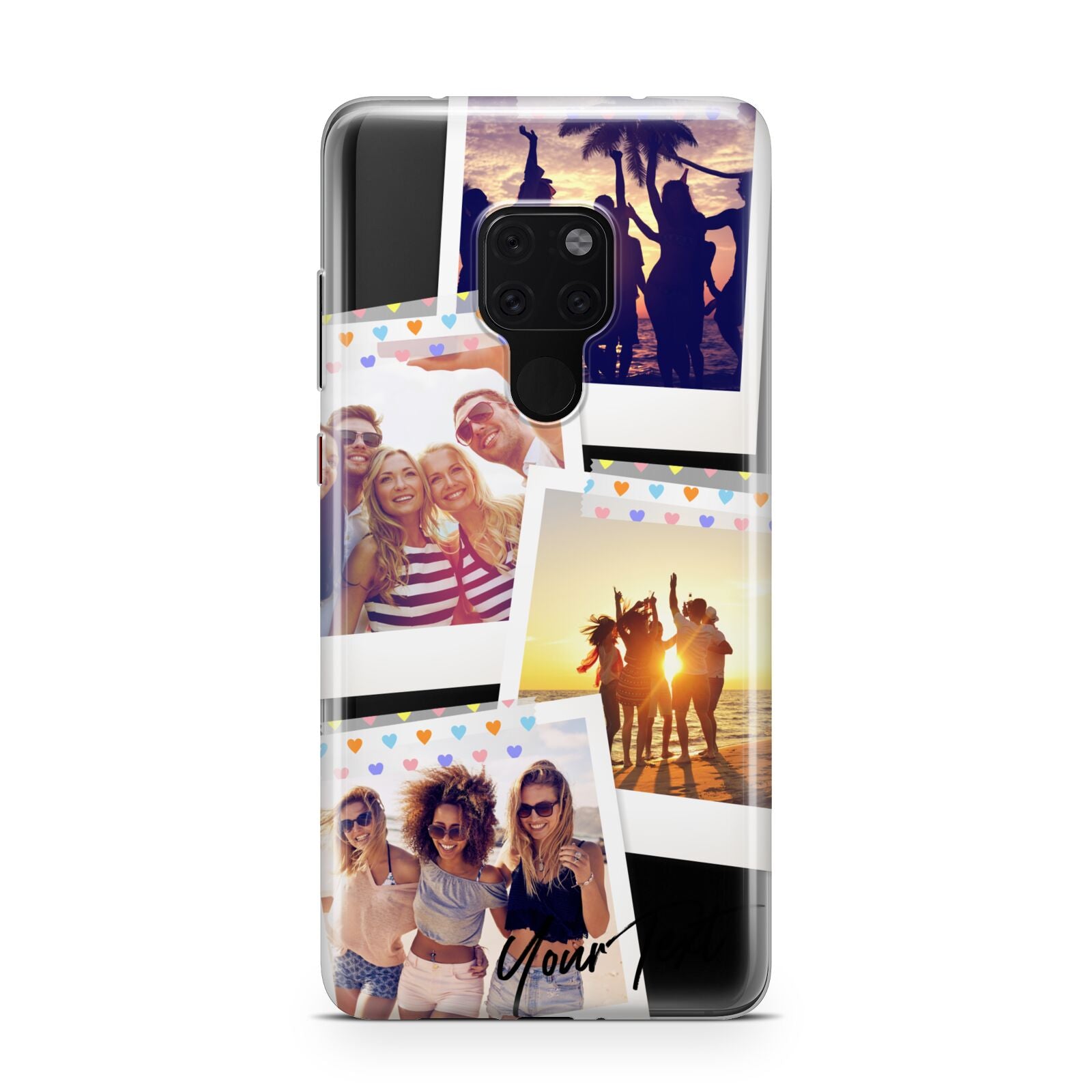 Heart Tape Photo with Text Huawei Mate 20 Phone Case