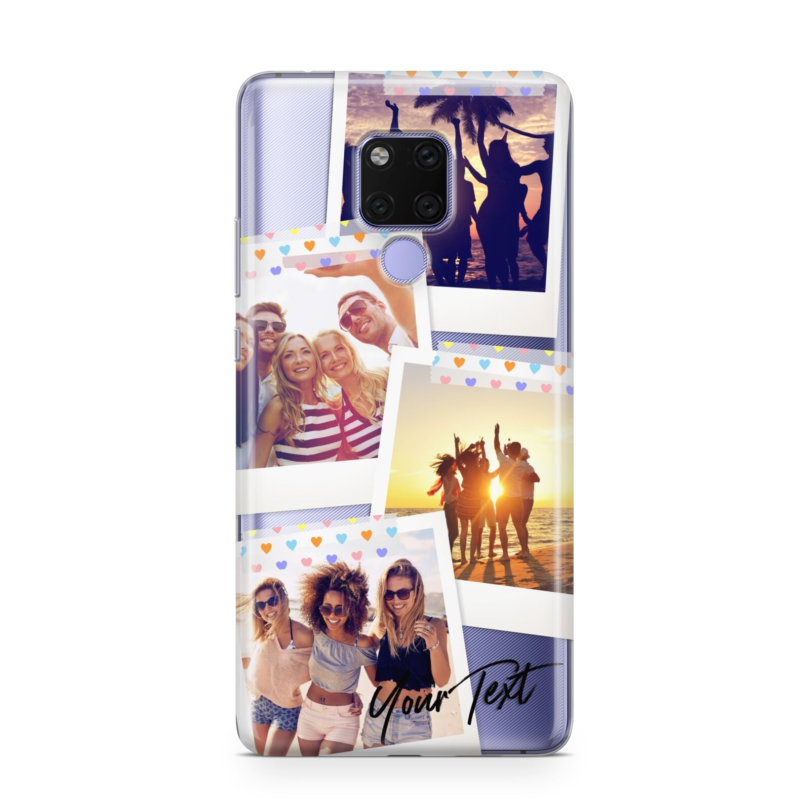 Heart Tape Photo with Text Huawei Mate 20X Phone Case