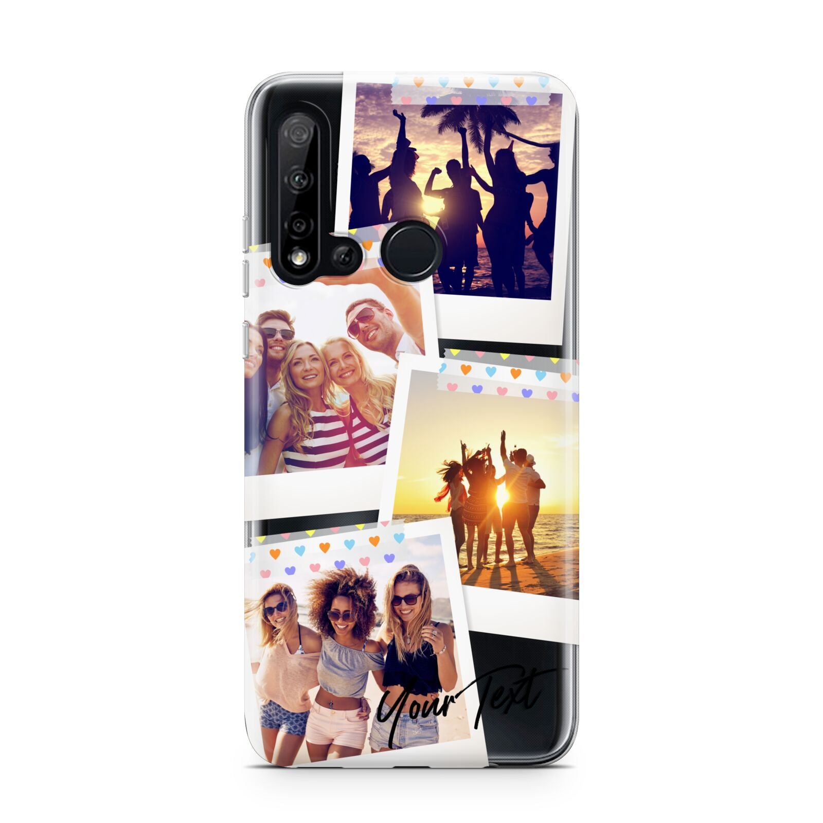 Heart Tape Photo with Text Huawei P20 Lite 5G Phone Case