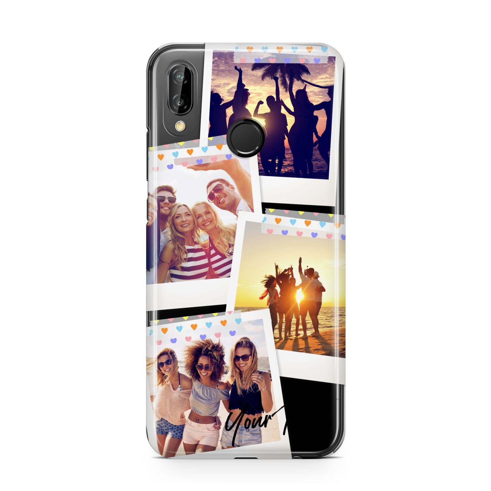 Heart Tape Photo with Text Huawei P20 Lite Phone Case