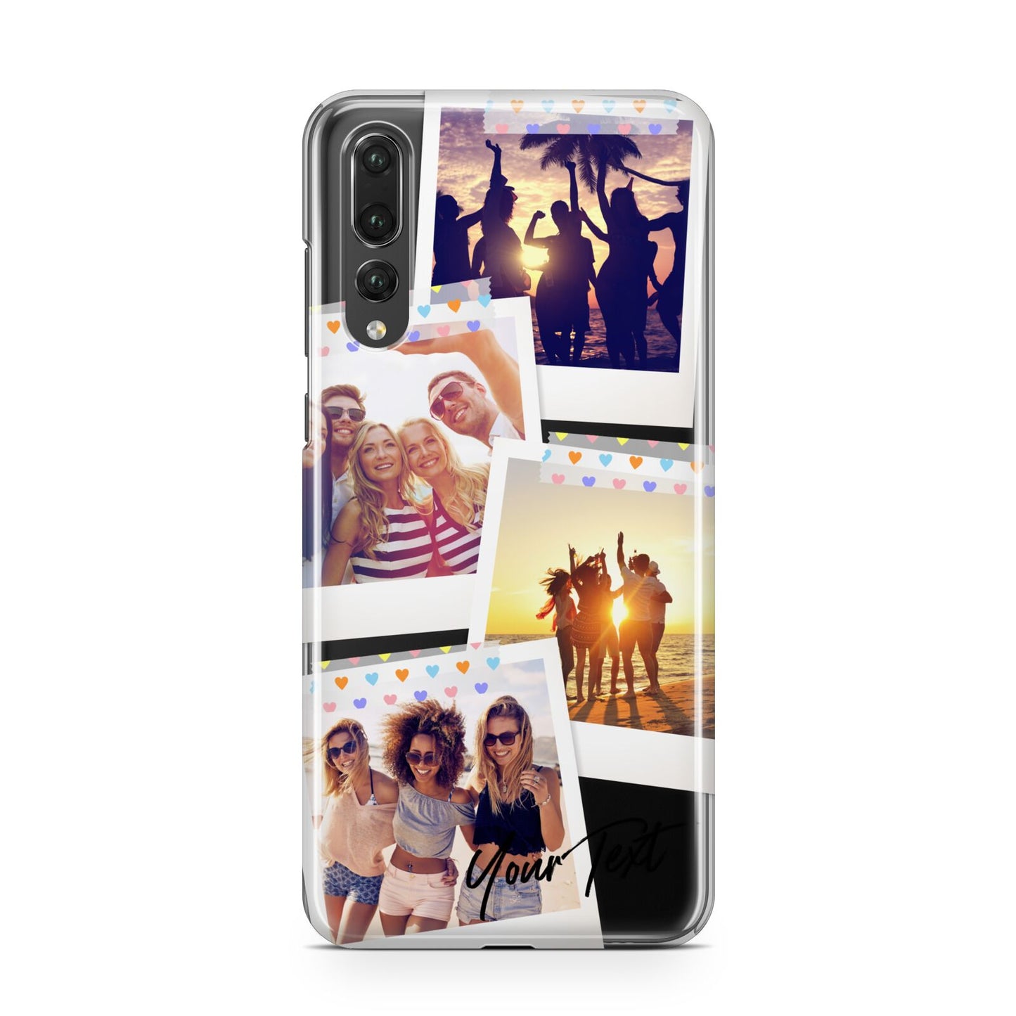 Heart Tape Photo with Text Huawei P20 Pro Phone Case