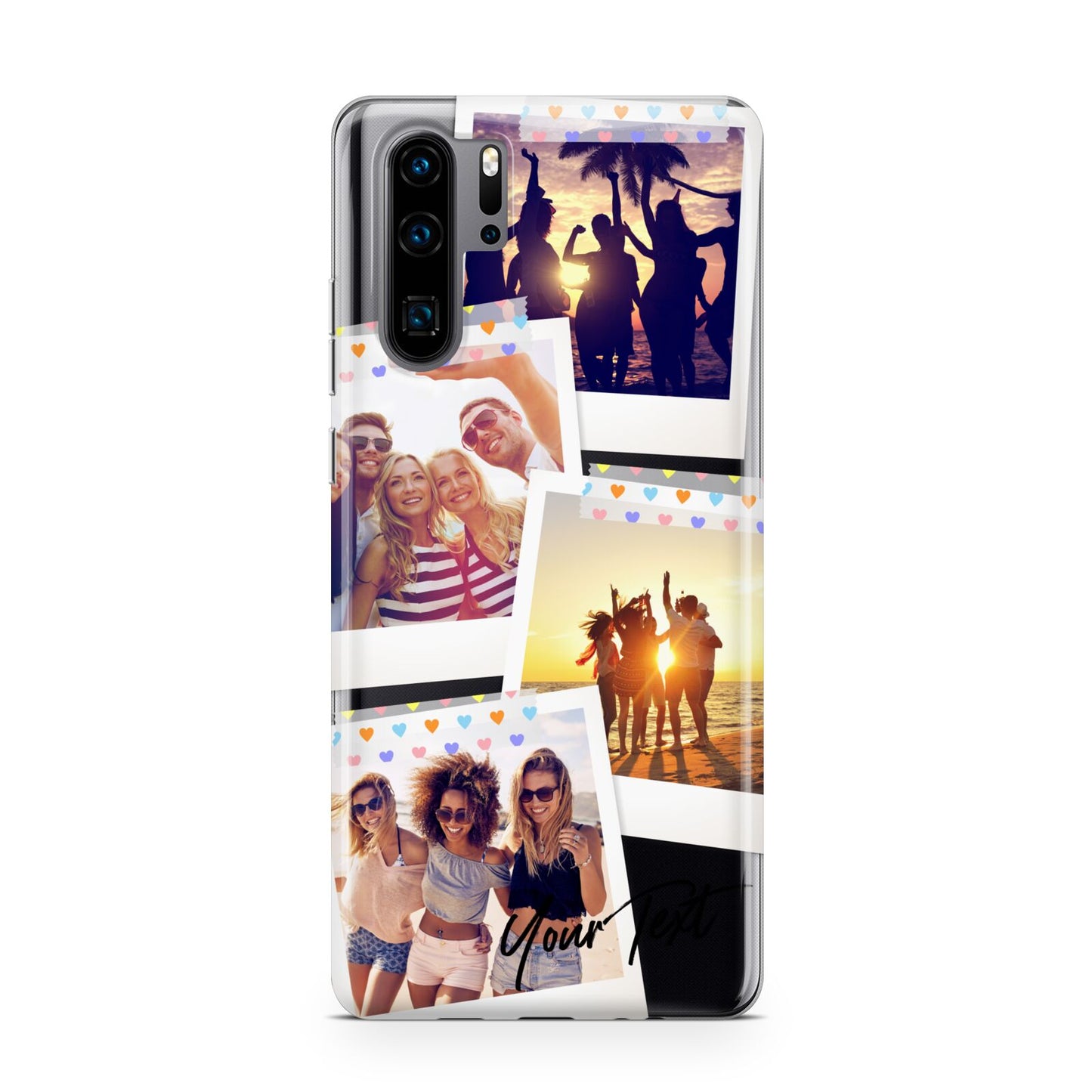 Heart Tape Photo with Text Huawei P30 Pro Phone Case