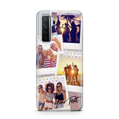 Heart Tape Photo with Text Huawei P40 Lite 5G Phone Case