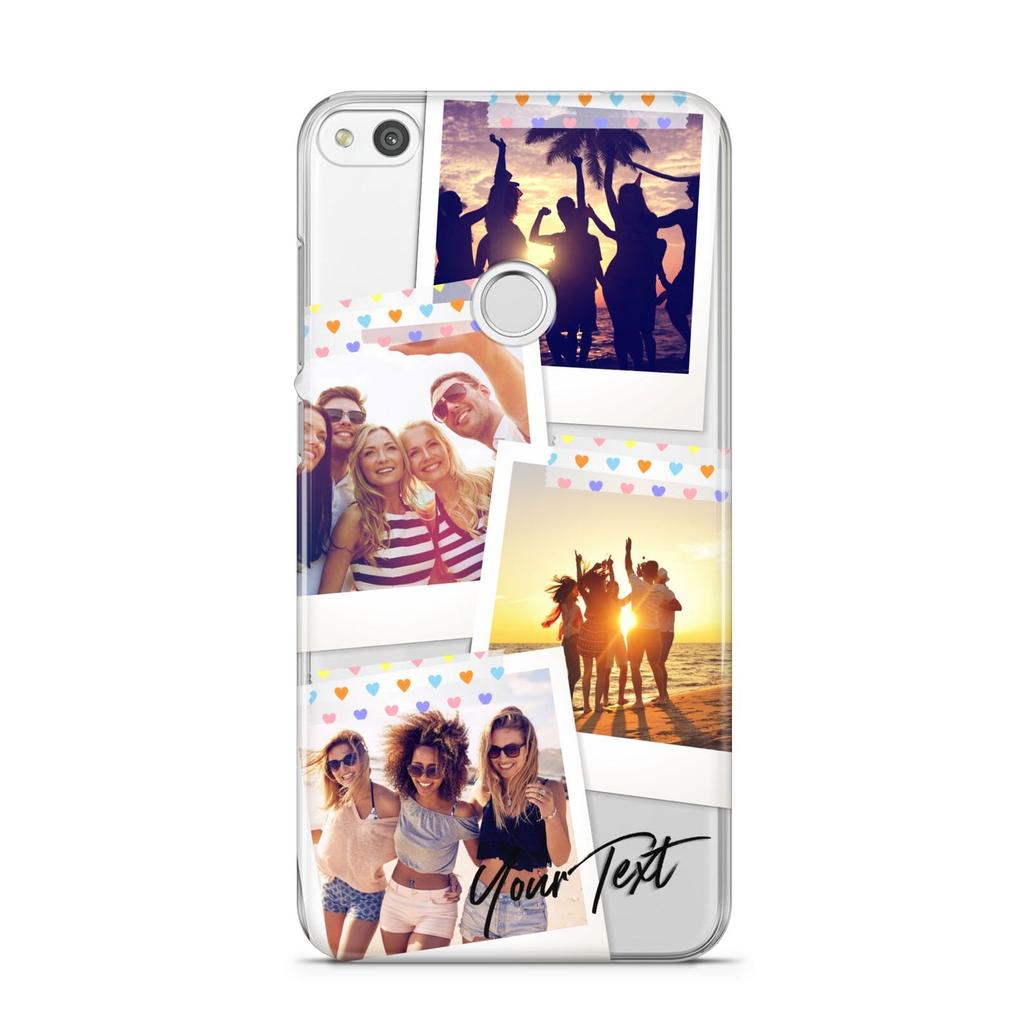 Heart Tape Photo with Text Huawei P8 Lite Case