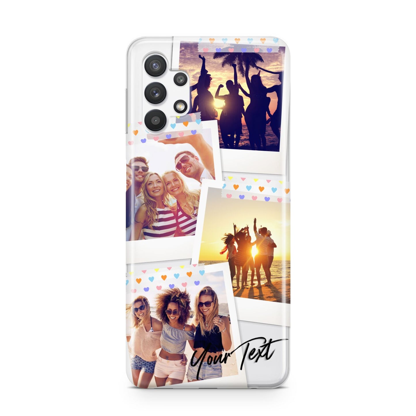 Heart Tape Photo with Text Samsung A32 5G Case