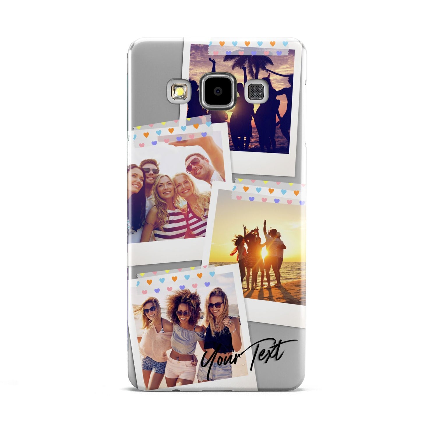 Heart Tape Photo with Text Samsung Galaxy A5 Case