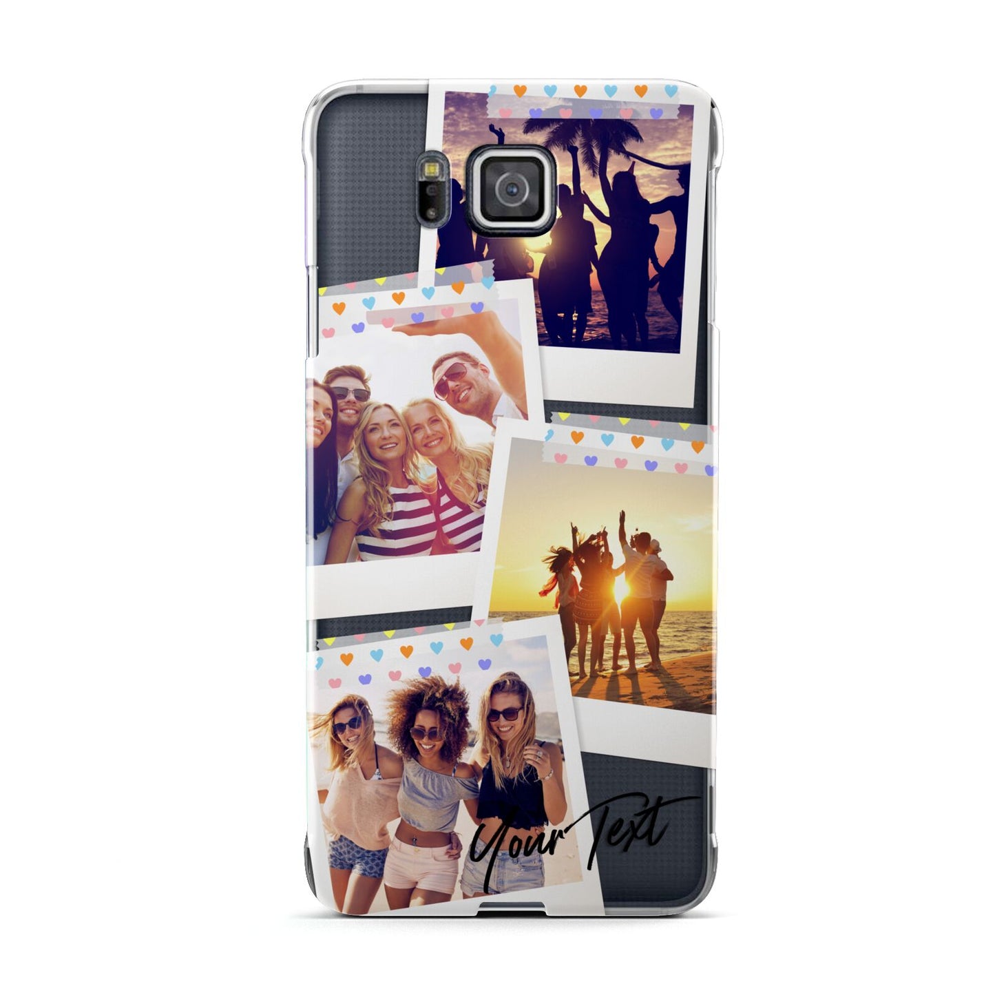 Heart Tape Photo with Text Samsung Galaxy Alpha Case