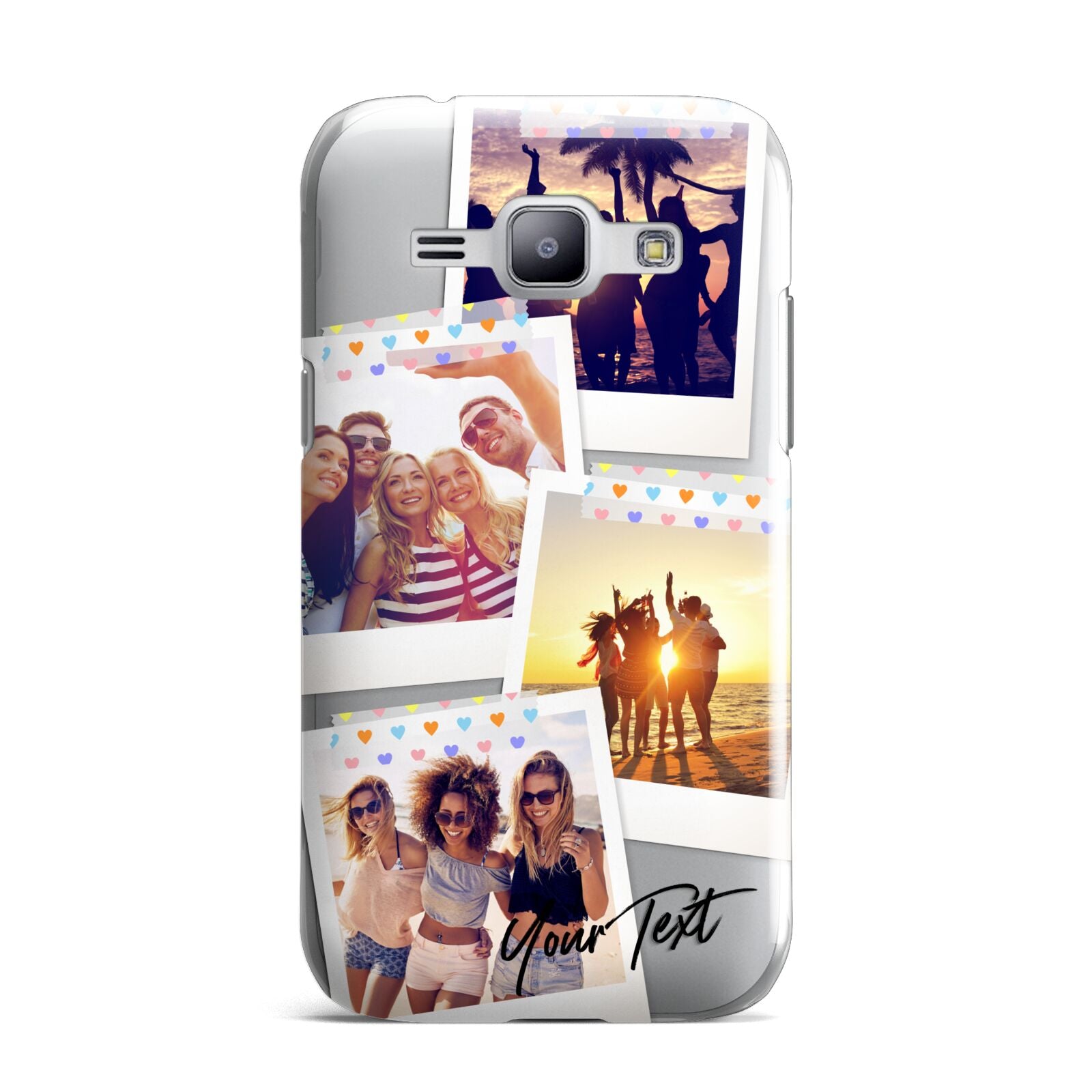 Heart Tape Photo with Text Samsung Galaxy J1 2015 Case