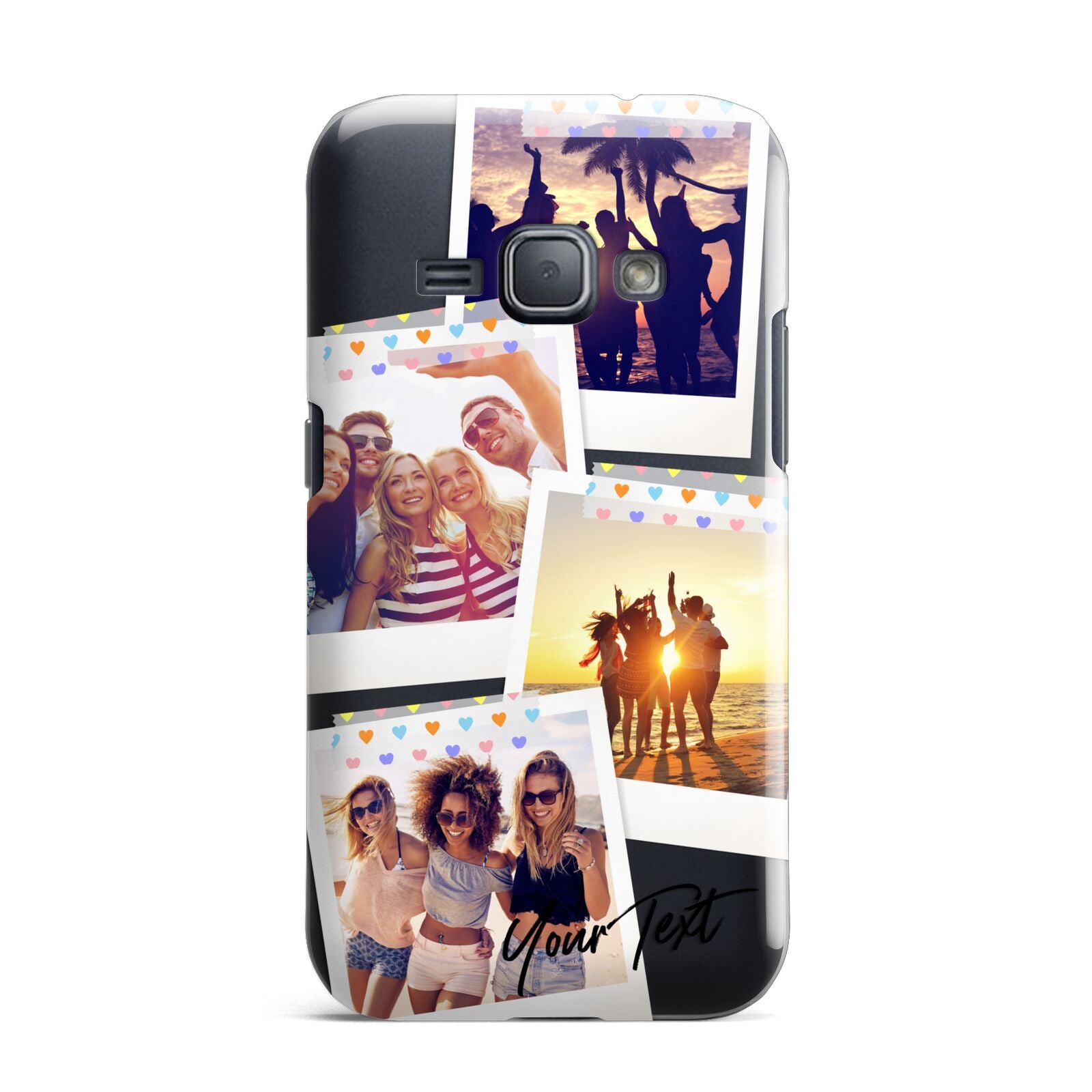 Heart Tape Photo with Text Samsung Galaxy J1 2016 Case