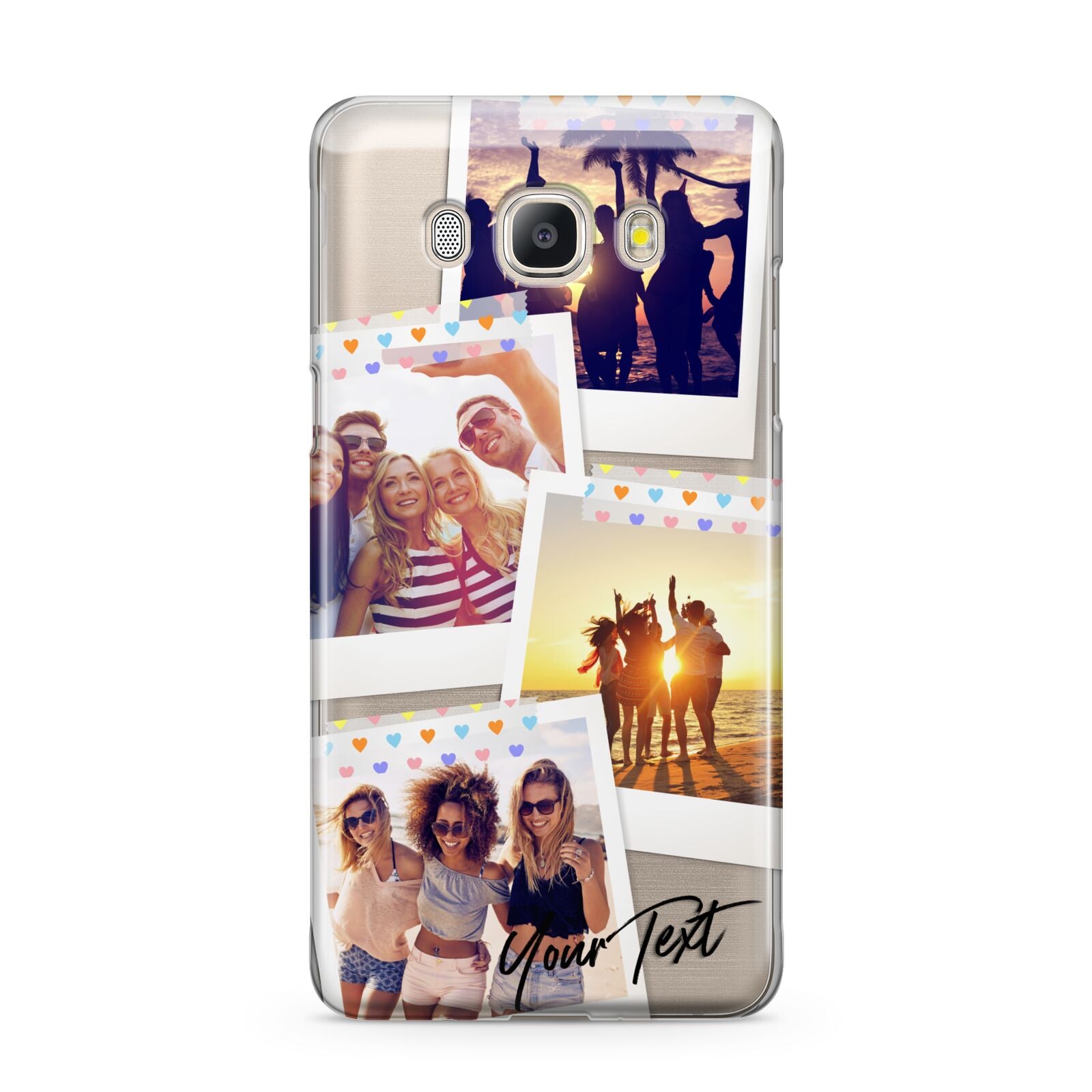 Heart Tape Photo with Text Samsung Galaxy J5 2016 Case