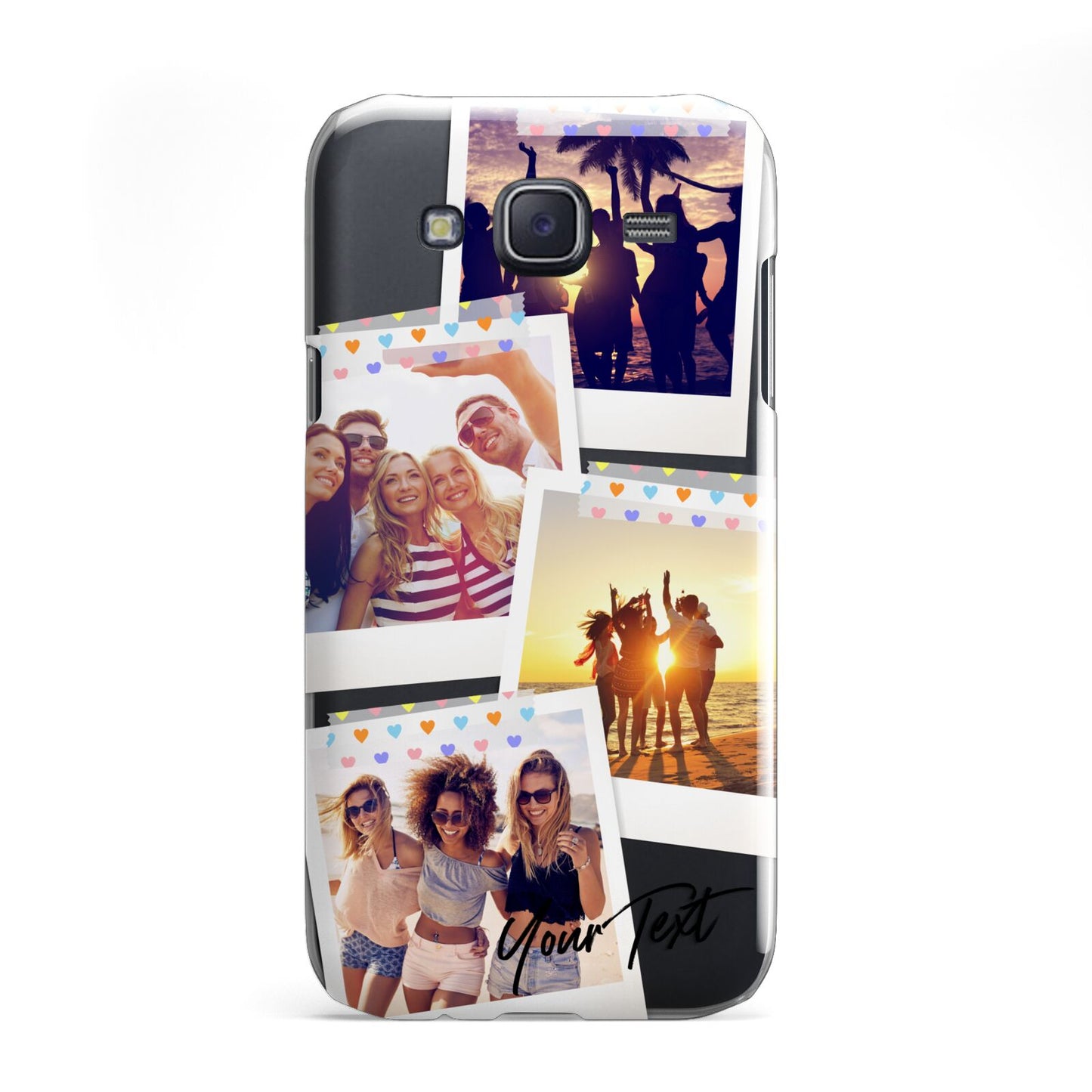 Heart Tape Photo with Text Samsung Galaxy J5 Case