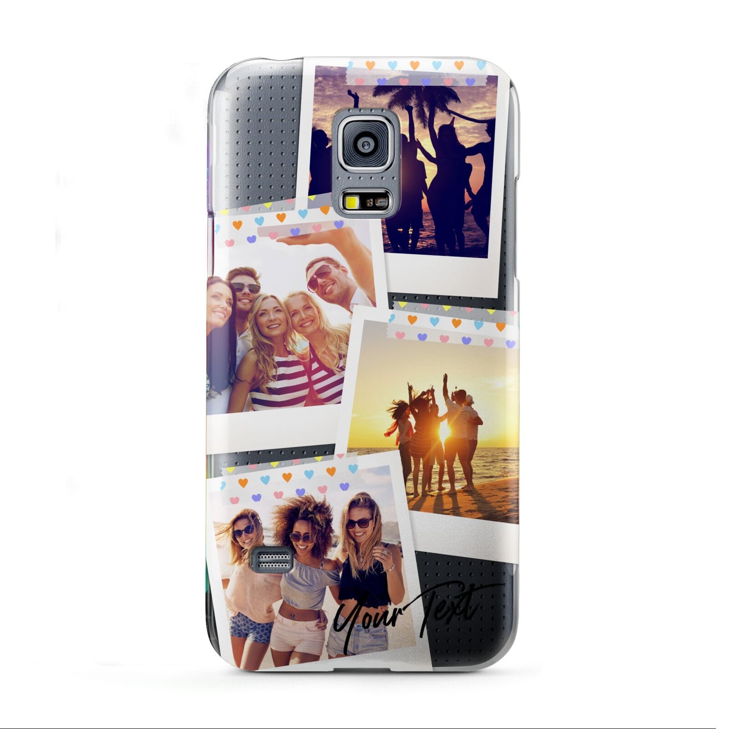 Heart Tape Photo with Text Samsung Galaxy S5 Mini Case