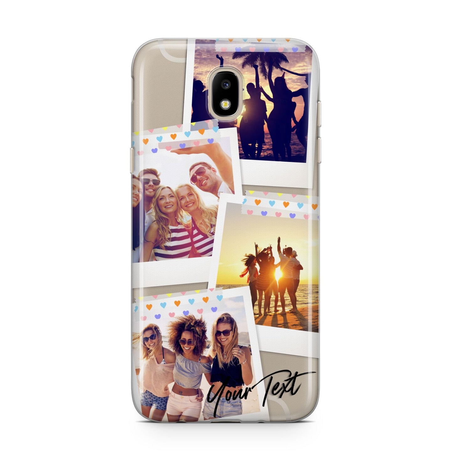 Heart Tape Photo with Text Samsung J5 2017 Case