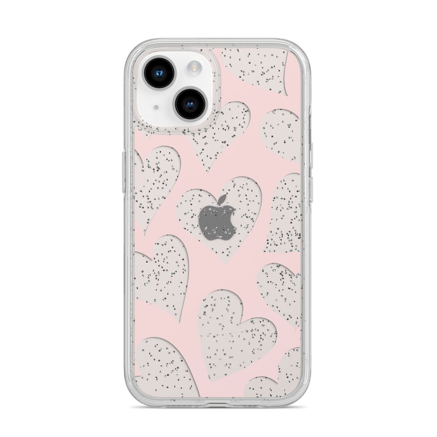 Heart iPhone 14 Glitter Tough Case Starlight