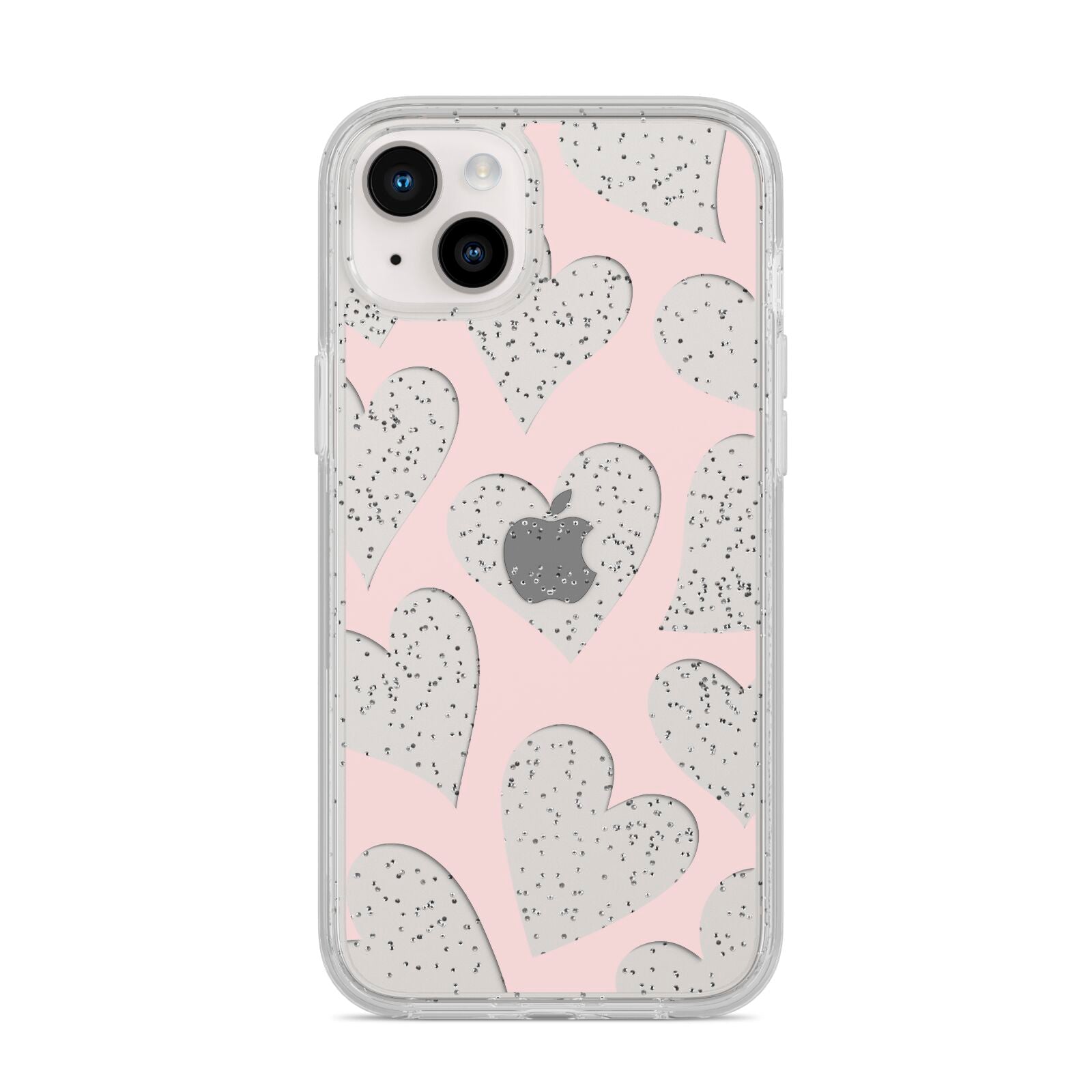 Heart iPhone 14 Plus Glitter Tough Case Starlight