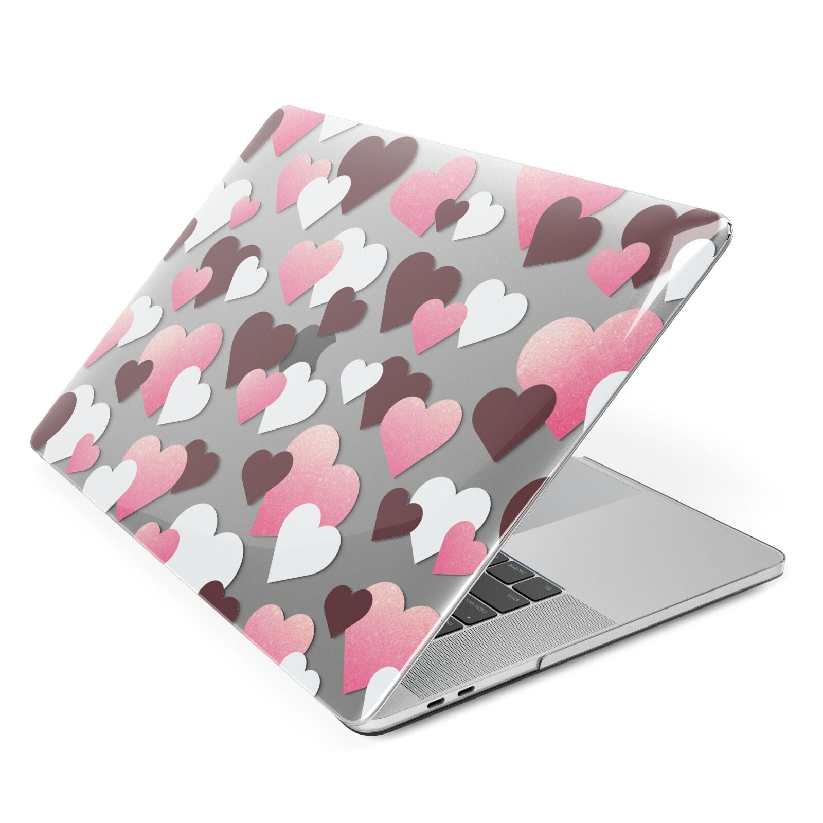 Hearts Apple MacBook Case Side View