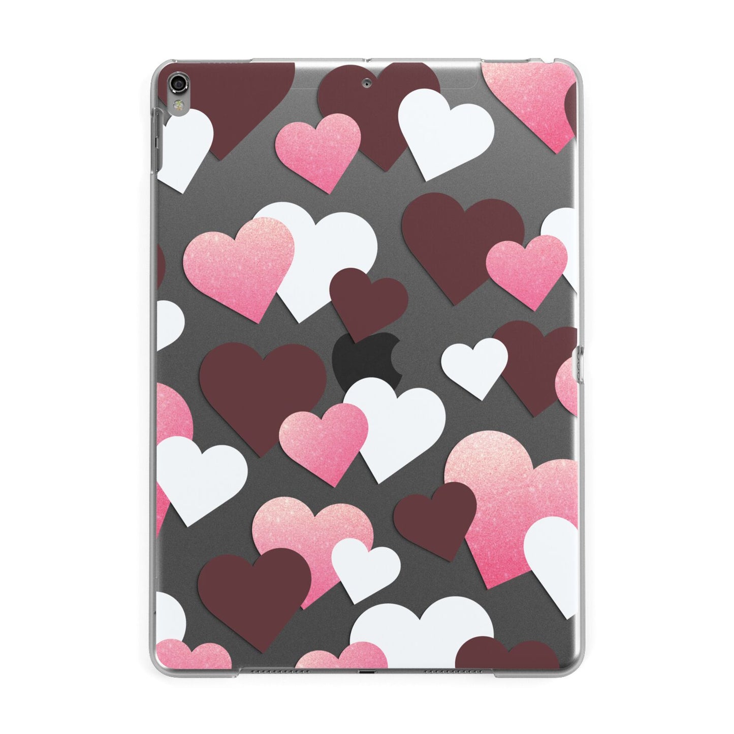 Hearts Apple iPad Grey Case