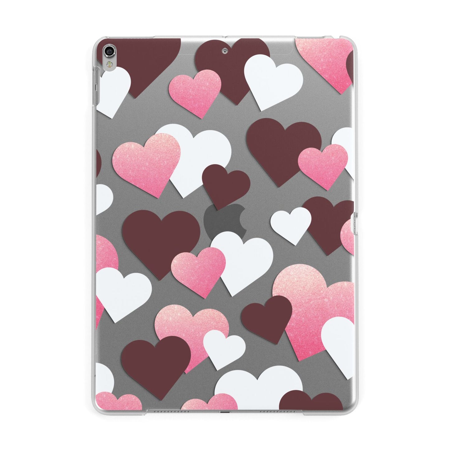 Hearts Apple iPad Silver Case