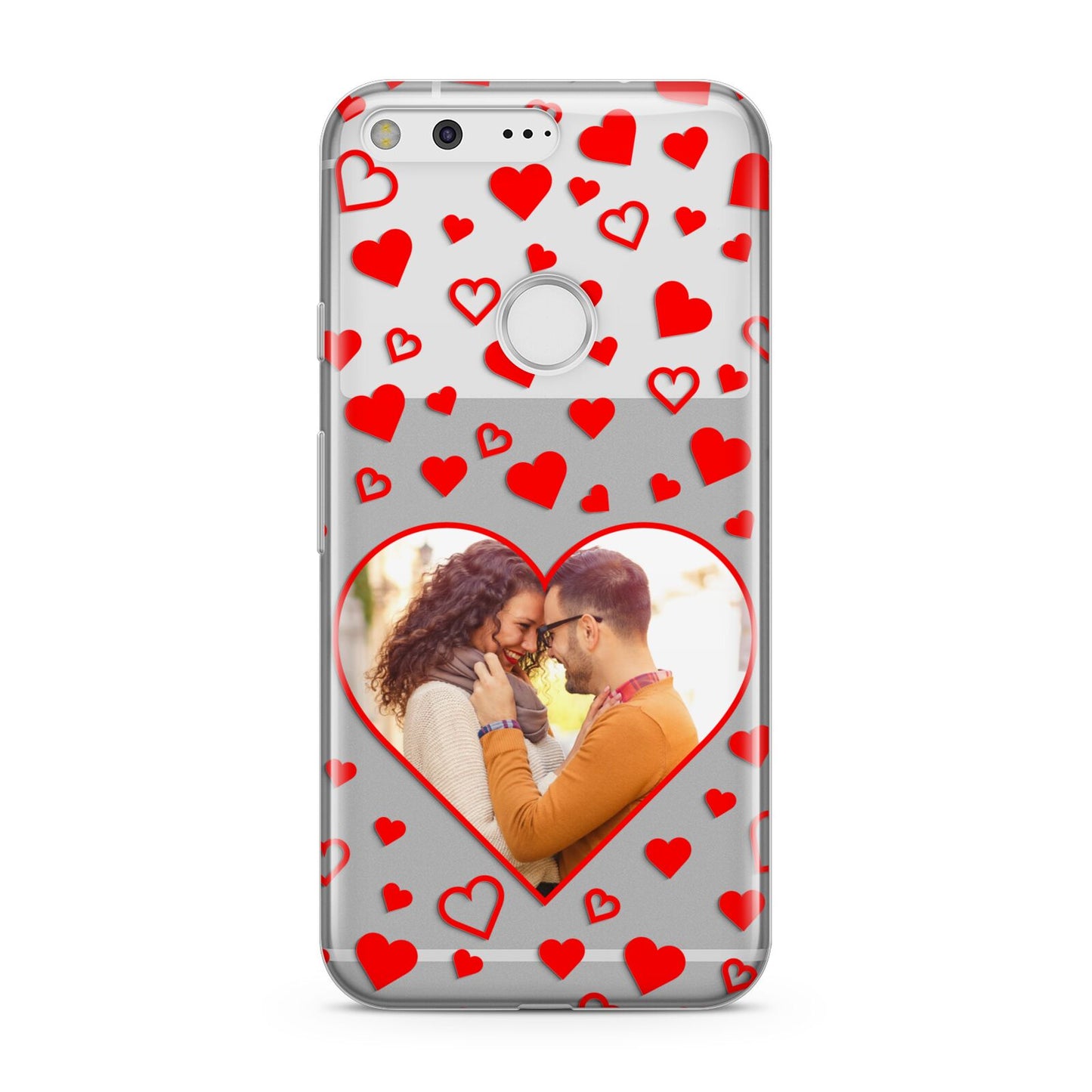 Hearts with Photo Google Pixel Case