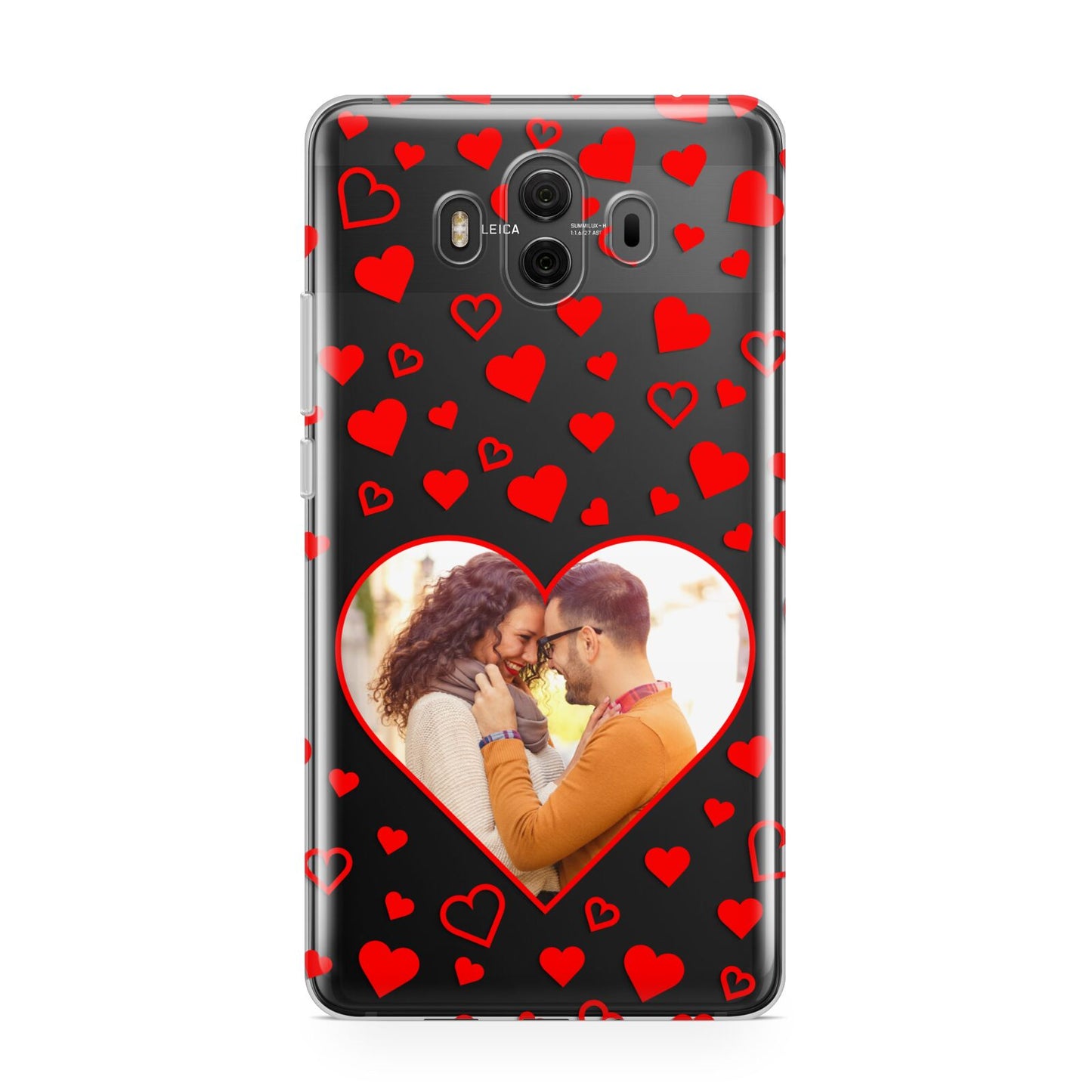 Hearts with Photo Huawei Mate 10 Protective Phone Case