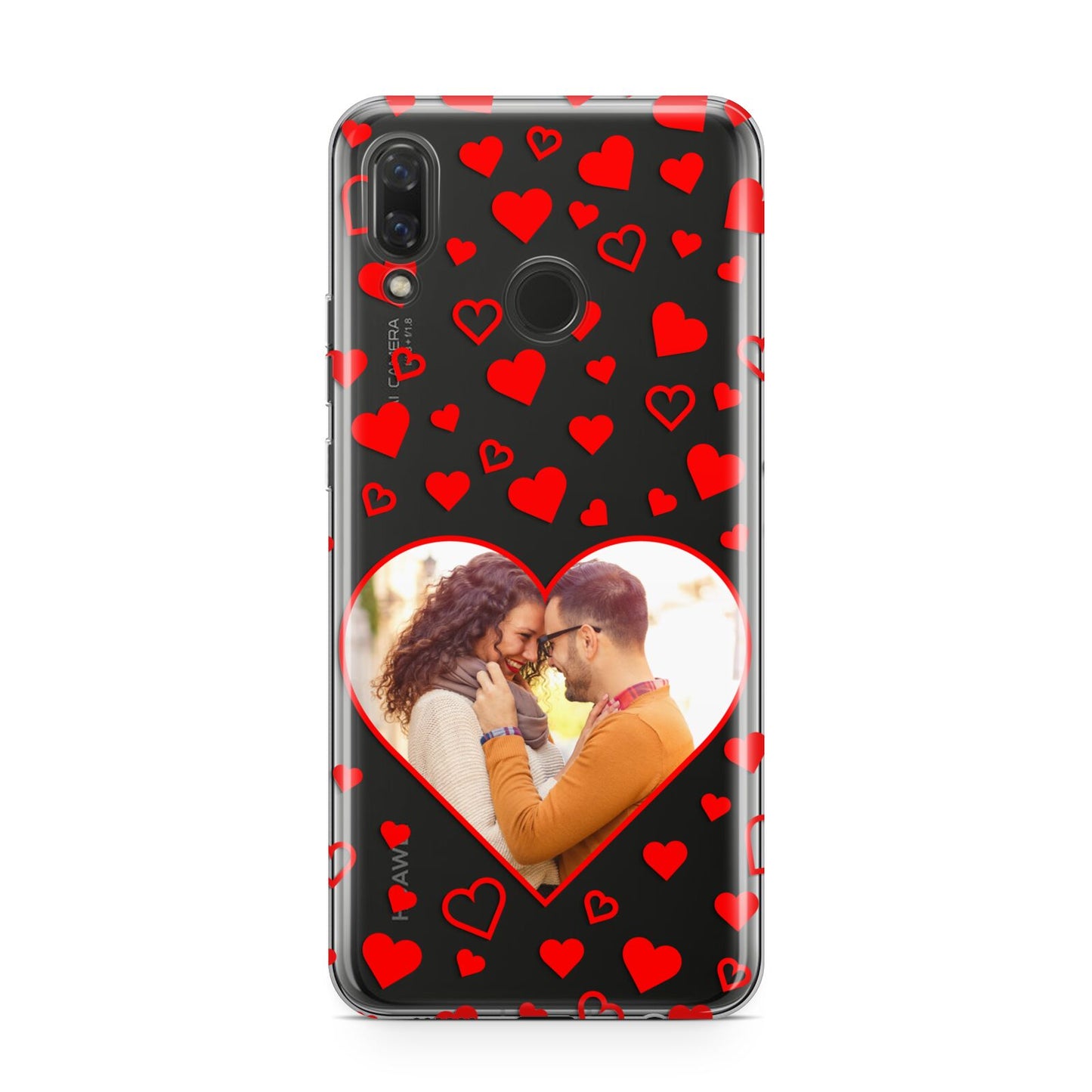 Hearts with Photo Huawei Nova 3 Phone Case