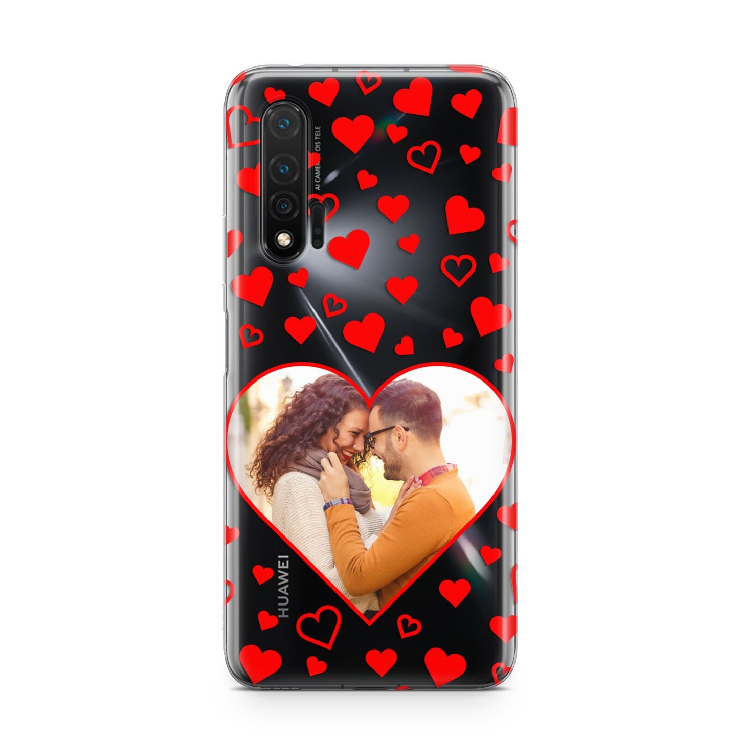 Hearts with Photo Huawei Nova 6 Phone Case