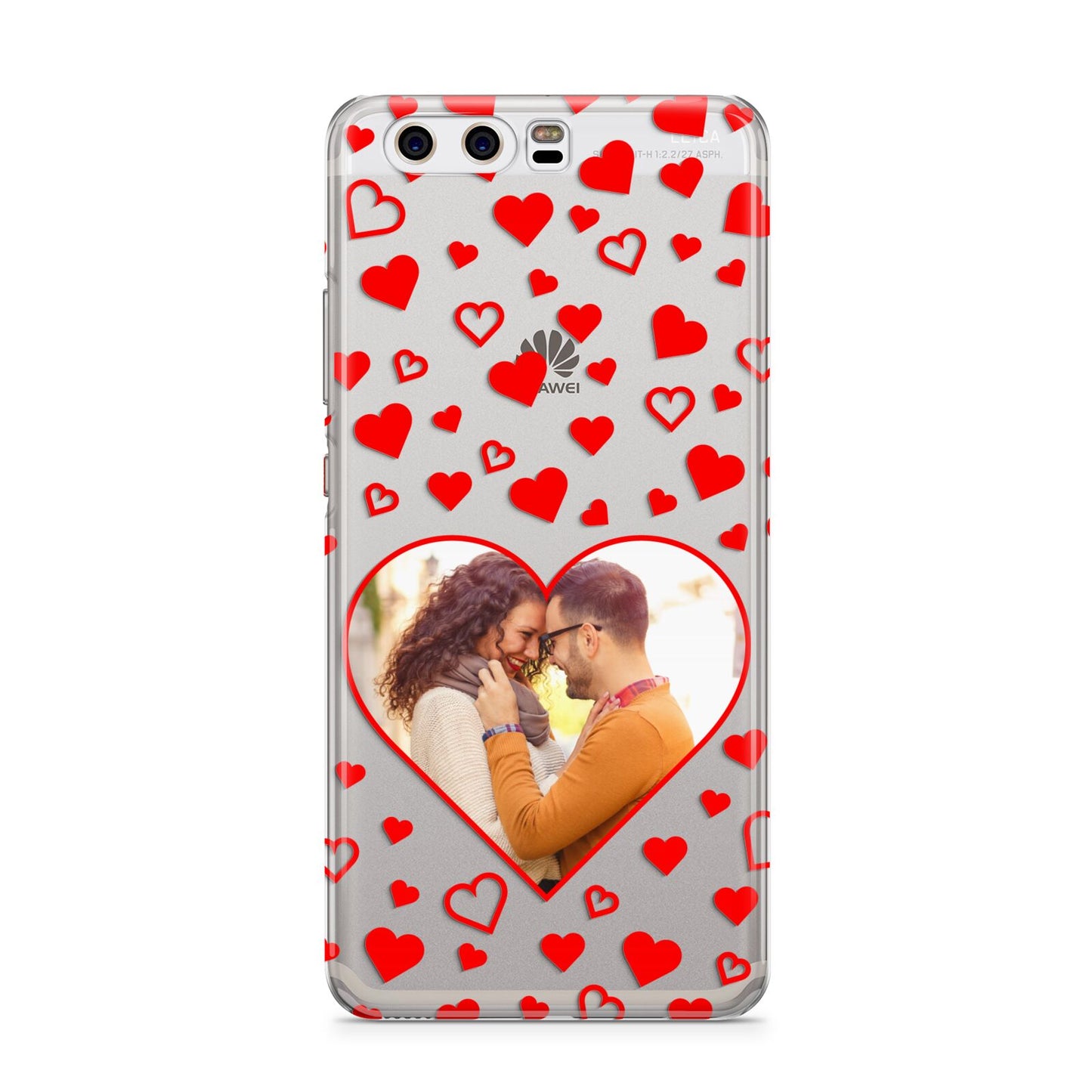 Hearts with Photo Huawei P10 Phone Case