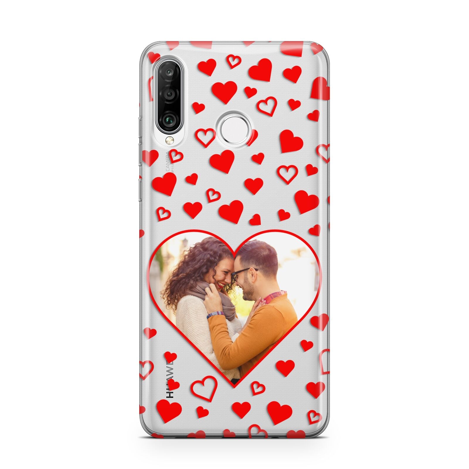 Hearts with Photo Huawei P30 Lite Phone Case