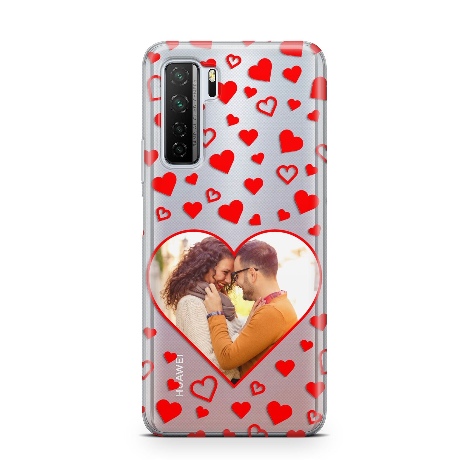 Hearts with Photo Huawei P40 Lite 5G Phone Case