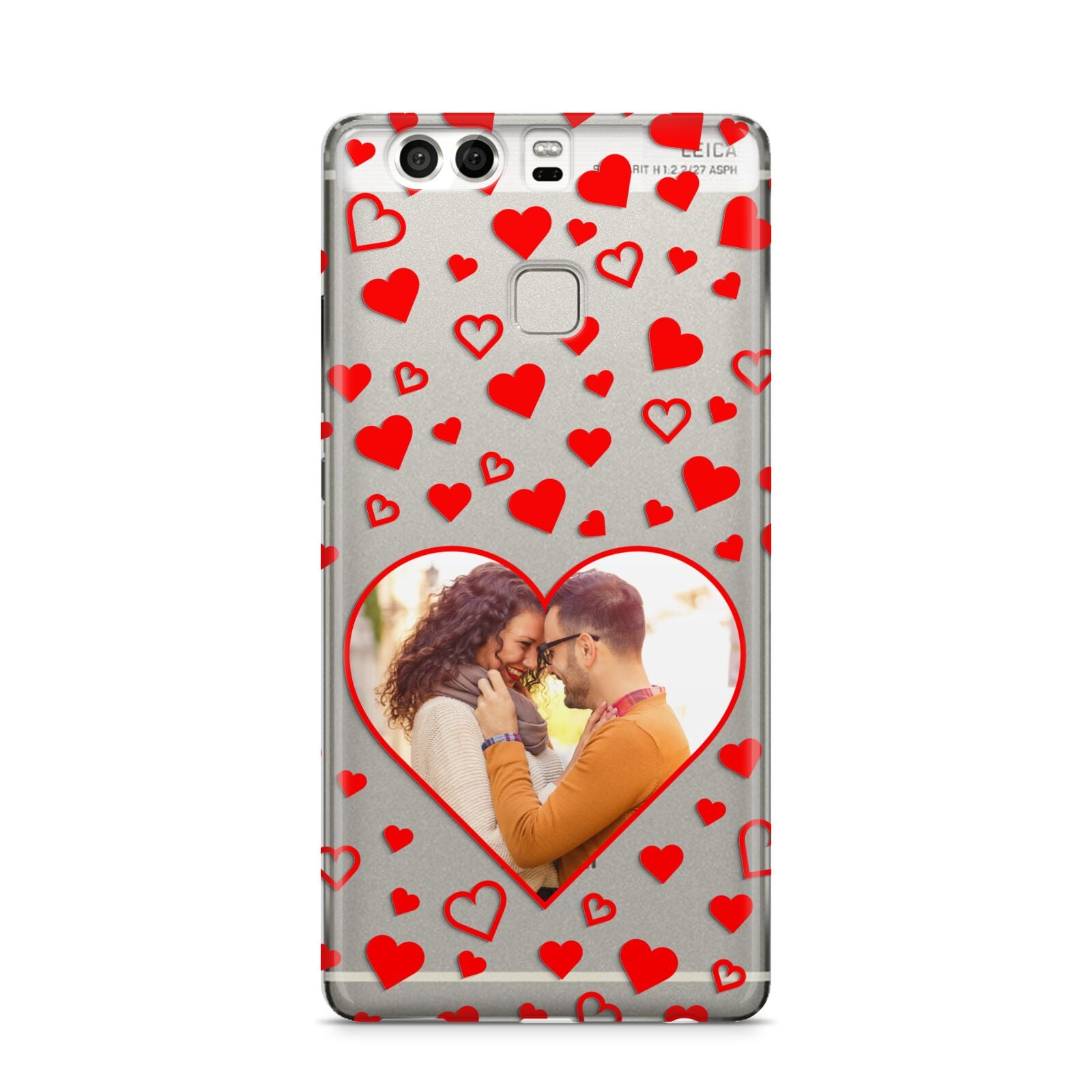 Hearts with Photo Huawei P9 Case