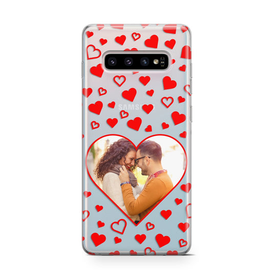 Hearts with Photo Protective Samsung Galaxy Case