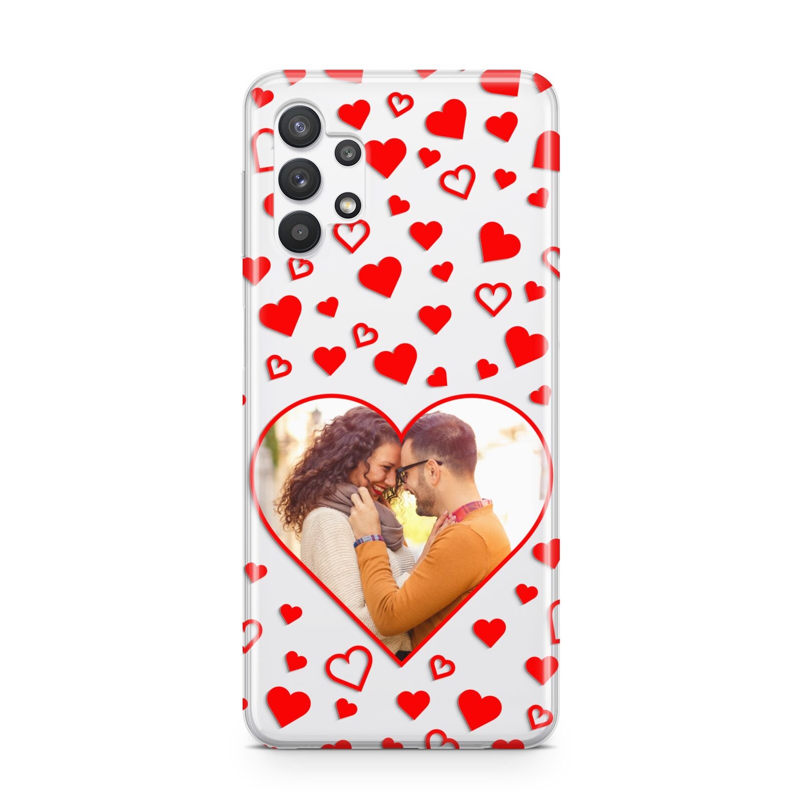 Hearts with Photo Samsung A32 5G Case