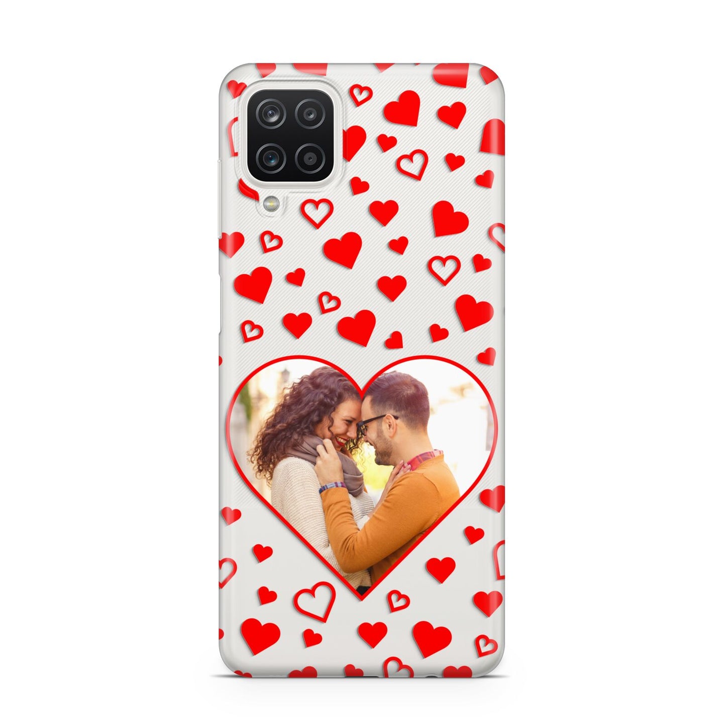 Hearts with Photo Samsung M12 Case