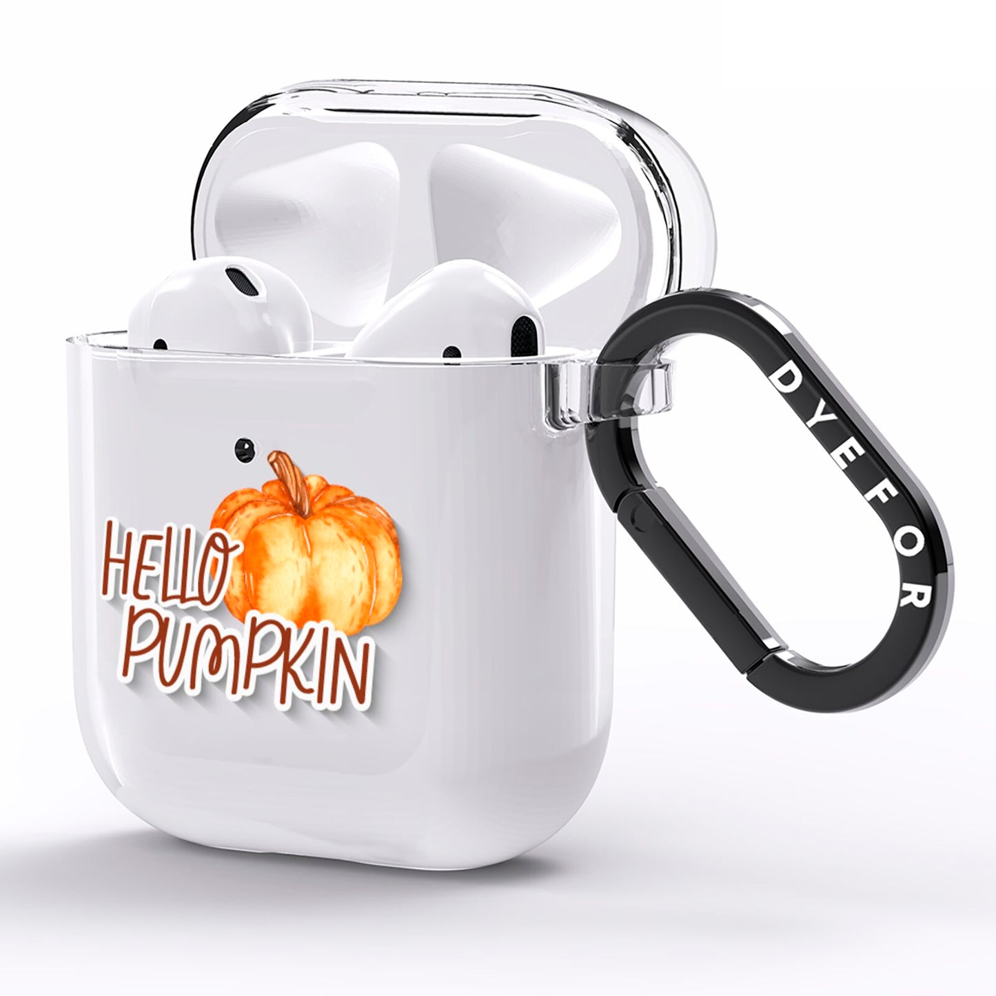 Hello Pumpkin AirPods Clear Case Side Image