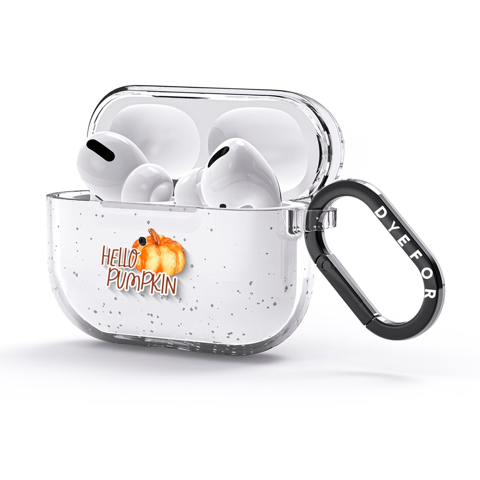 Hello Pumpkin AirPods Glitter Case 3rd Gen Side Image