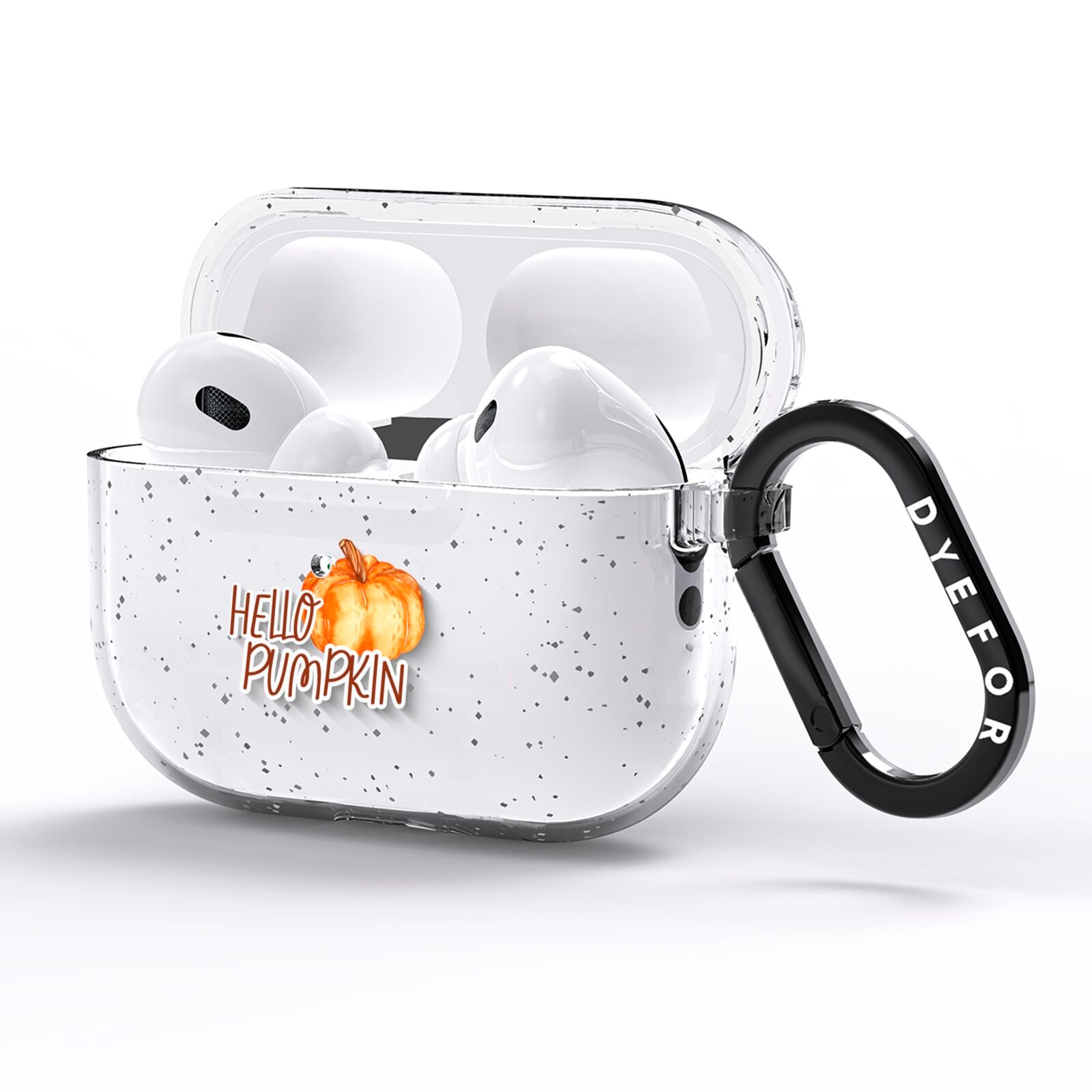 Hello Pumpkin AirPods Pro Glitter Case Side Image