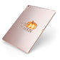 Hello Pumpkin Apple iPad Case on Rose Gold iPad Side View