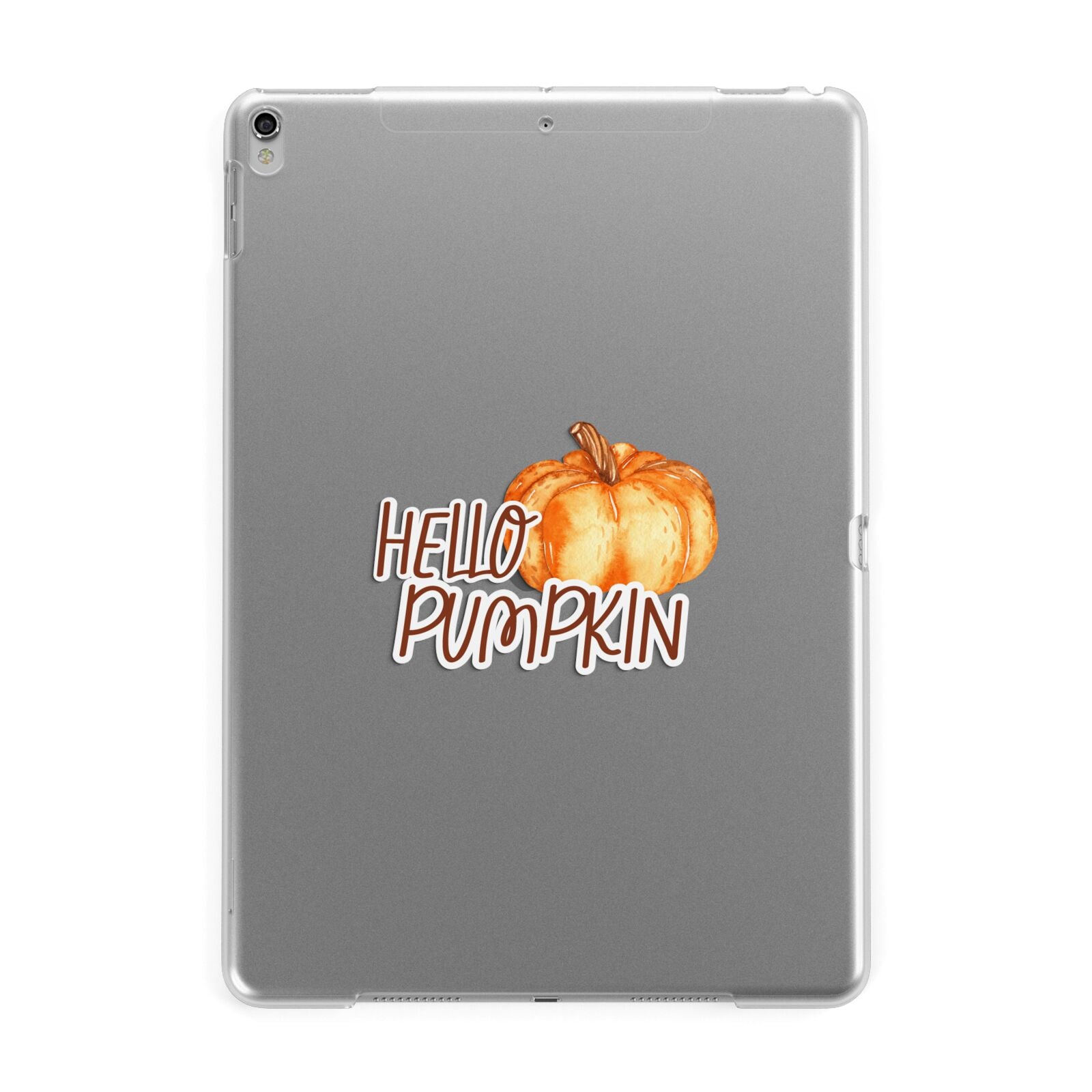 Hello Pumpkin Apple iPad Silver Case