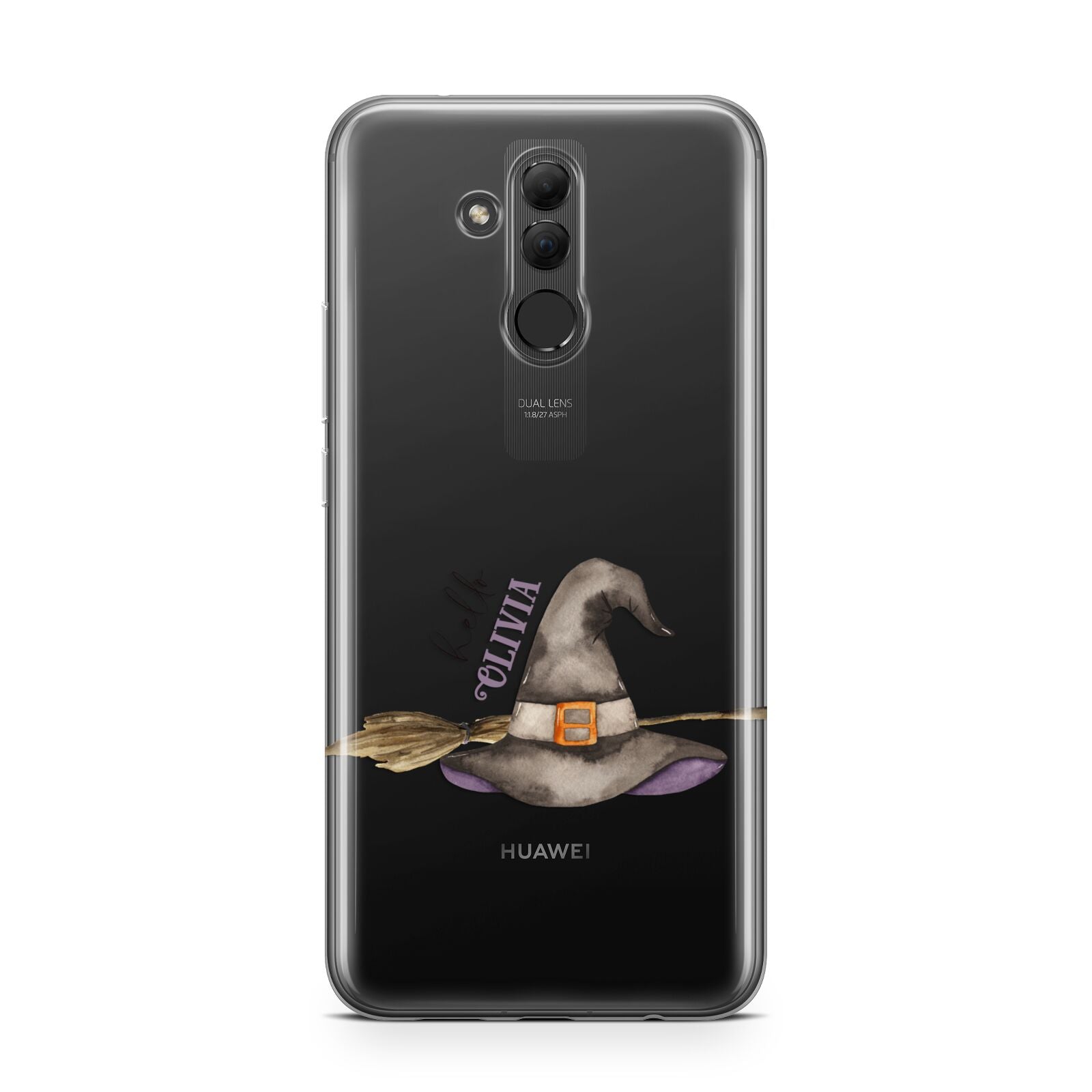 Hello Witch Hat Personalised Huawei Mate 20 Lite