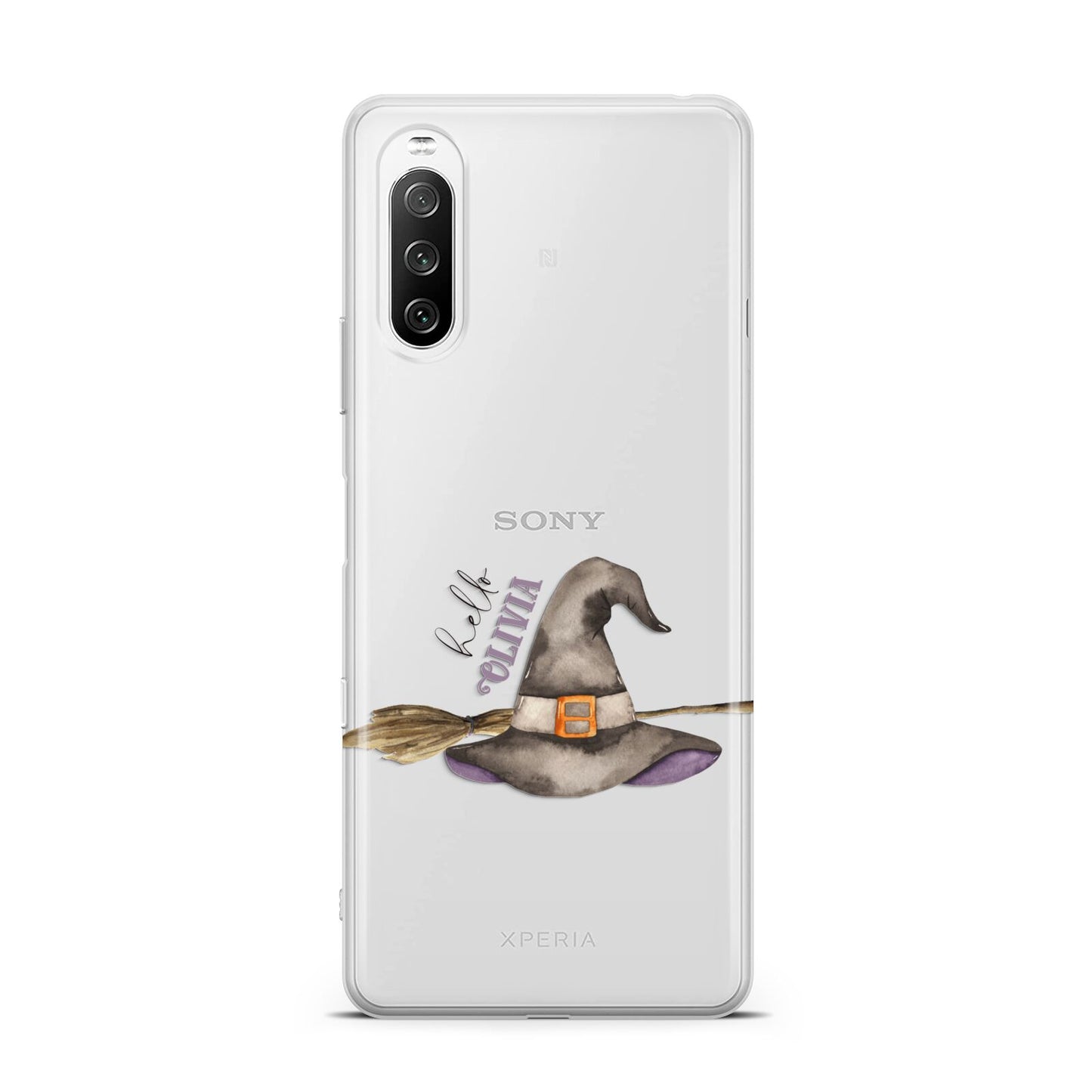 Hello Witch Hat Personalised Sony Xperia 10 III Case