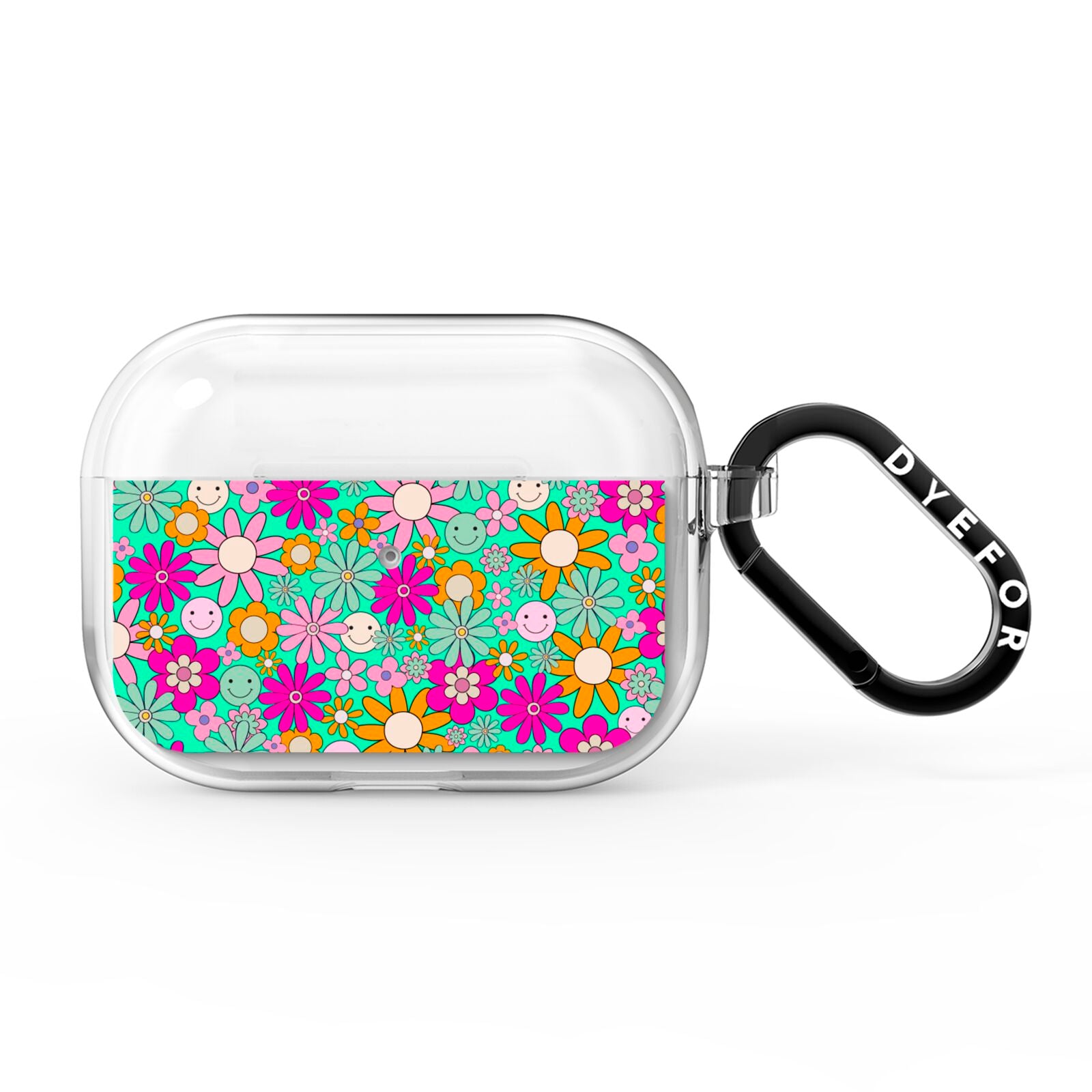 Hippy Floral AirPods Pro Clear Case