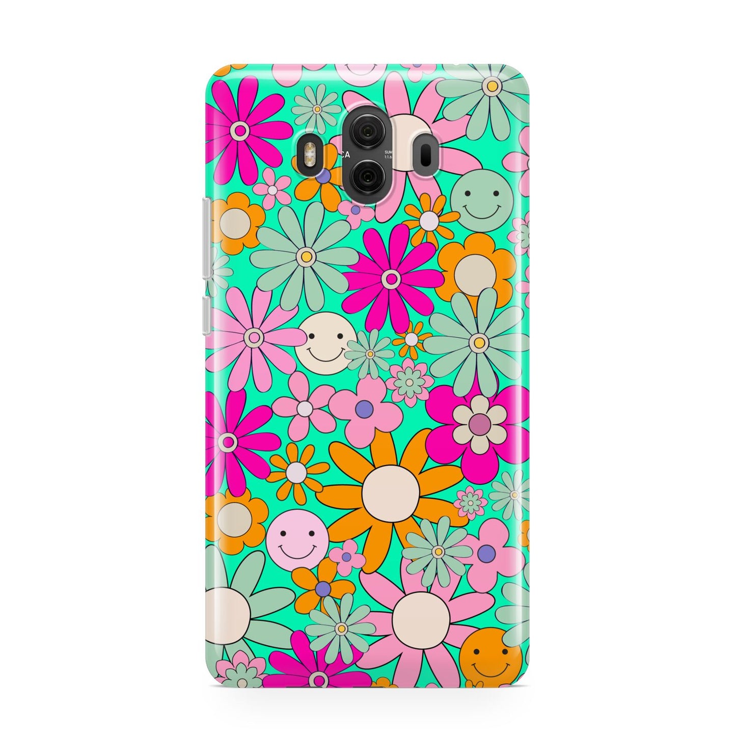 Hippy Floral Huawei Mate 10 Protective Phone Case