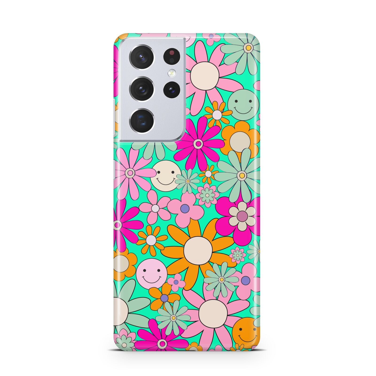 Hippy Floral Samsung S21 Ultra Case