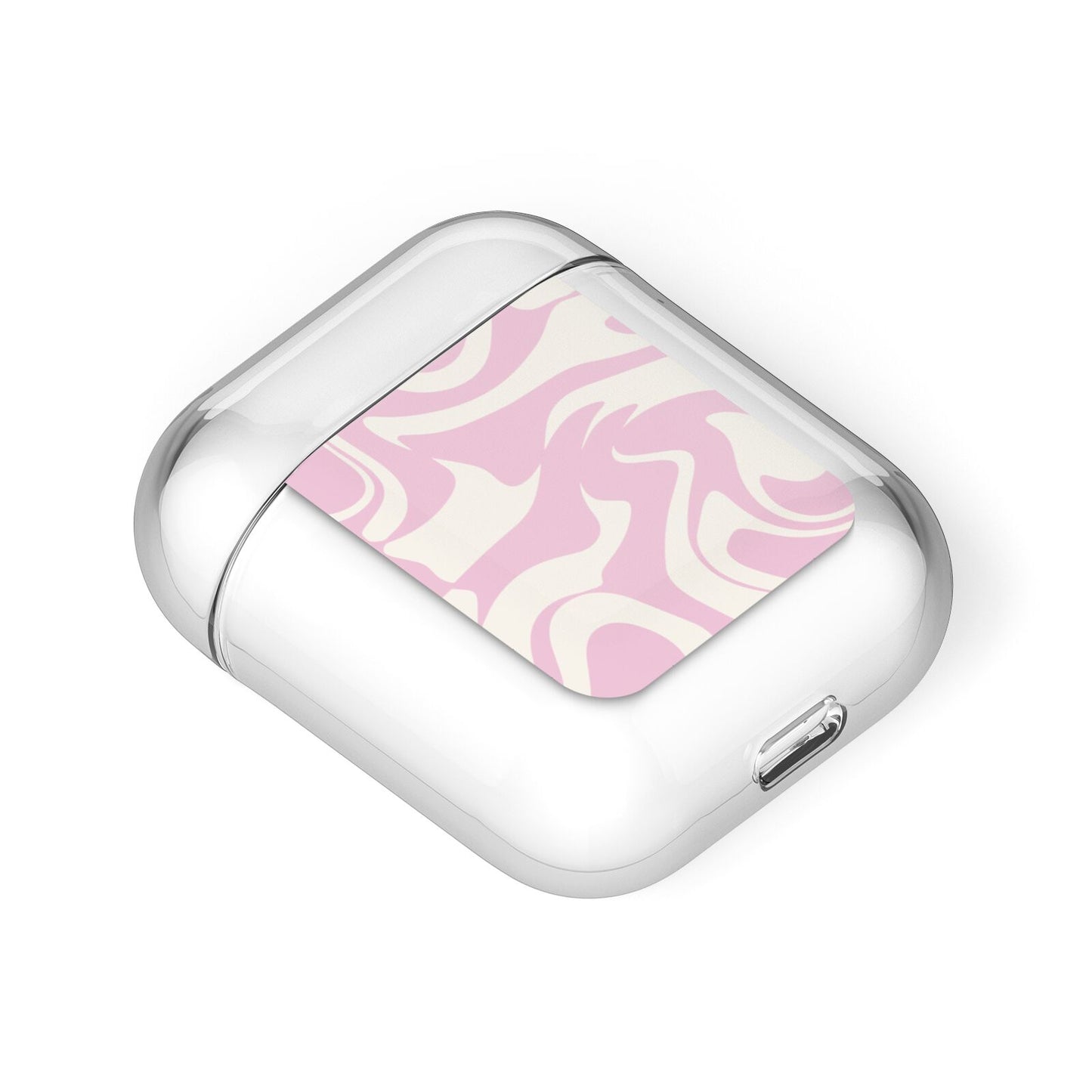 Hippy Swirl AirPods Case Laid Flat