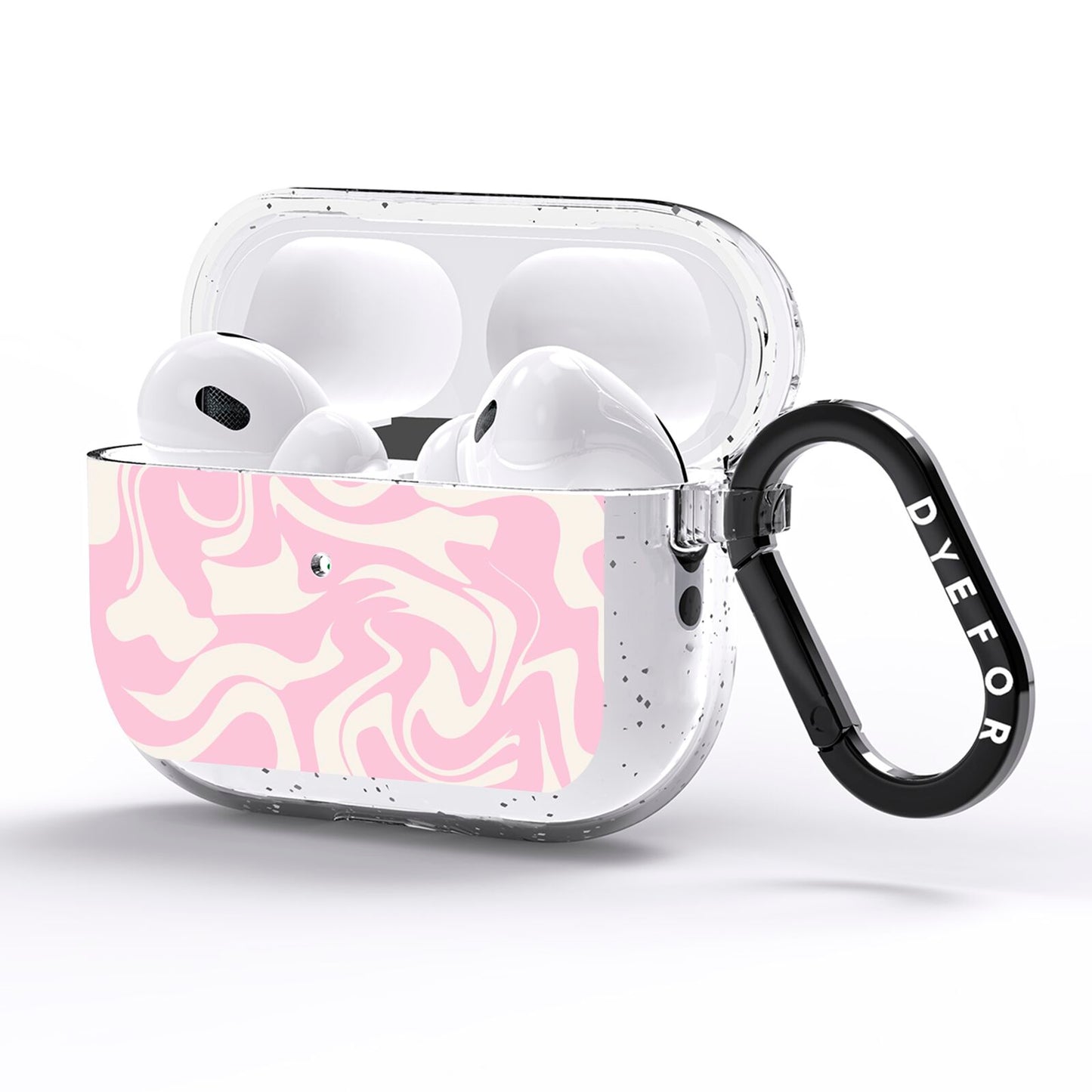 Hippy Swirl AirPods Pro Glitter Case Side Image