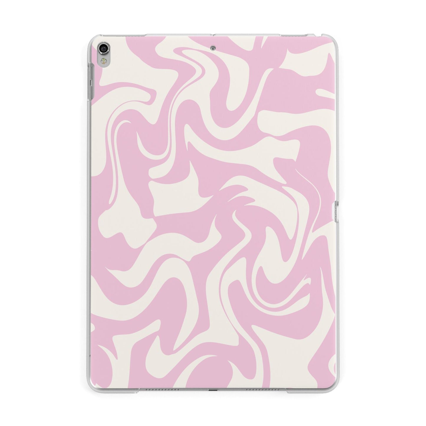 Hippy Swirl Apple iPad Silver Case