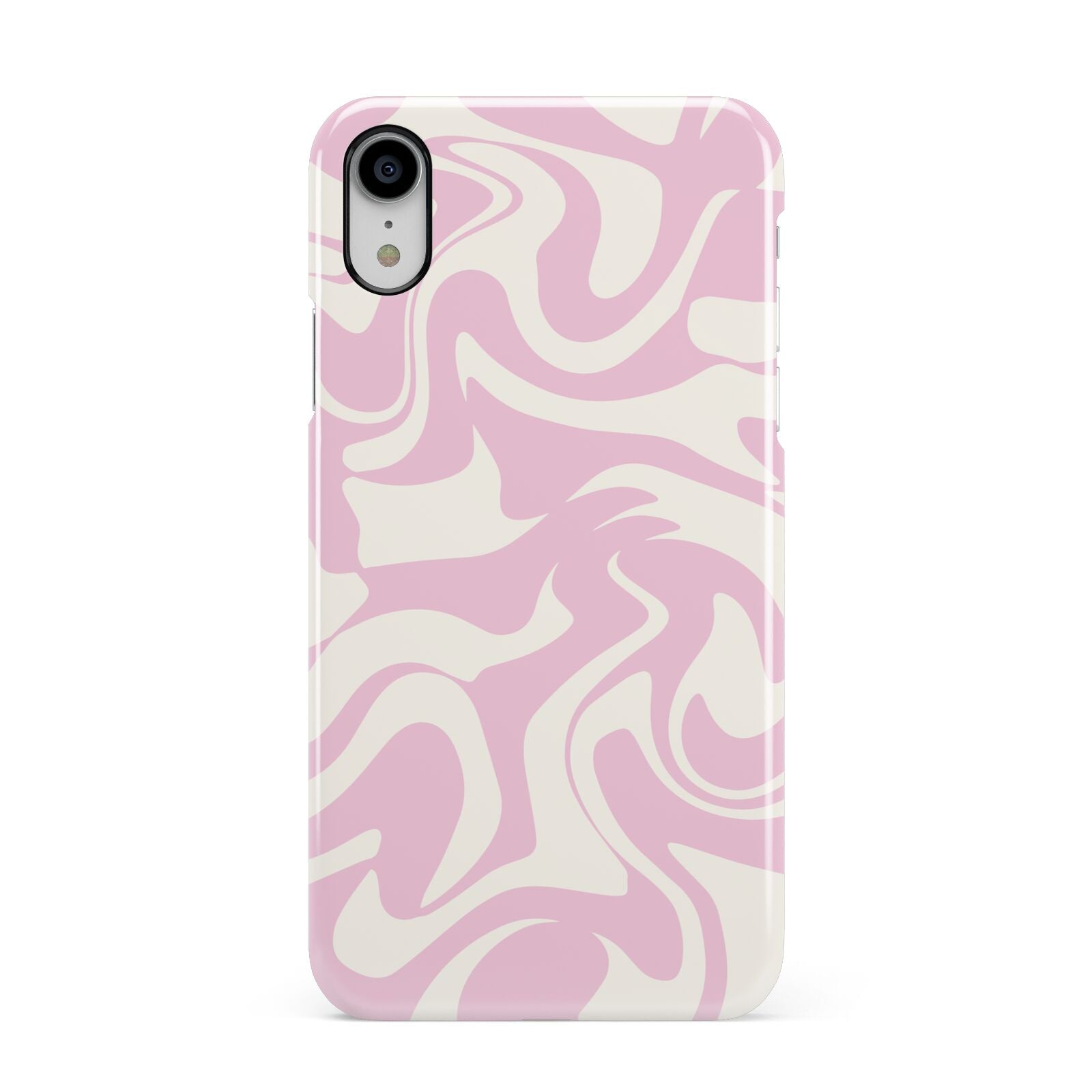 Hippy Swirl Apple iPhone XR White 3D Snap Case