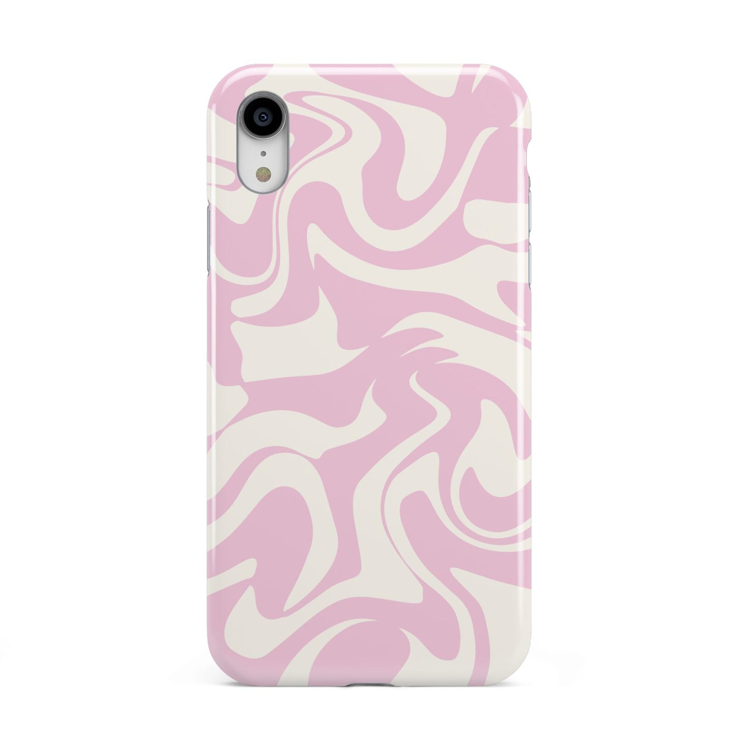 Hippy Swirl Apple iPhone XR White 3D Tough Case