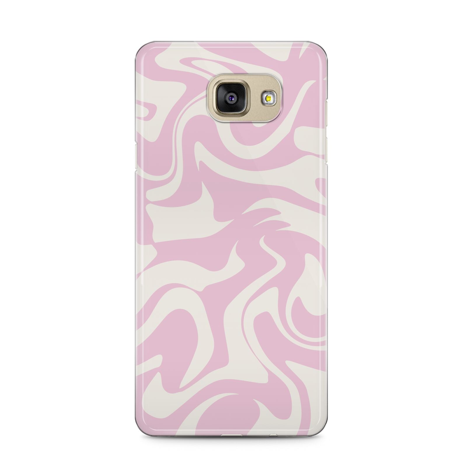 Hippy Swirl Samsung Galaxy A5 2016 Case on gold phone