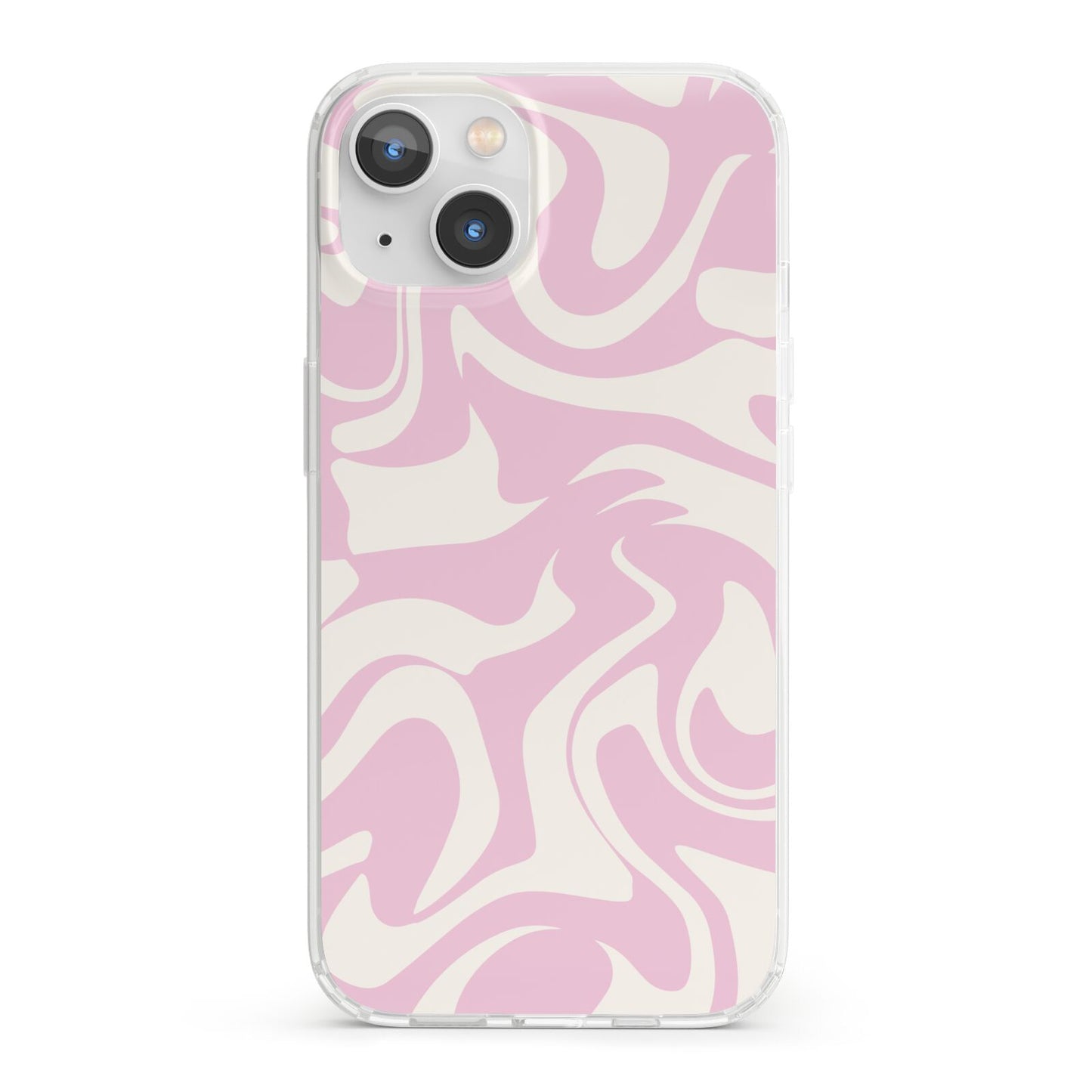 Hippy Swirl iPhone 13 Clear Bumper Case